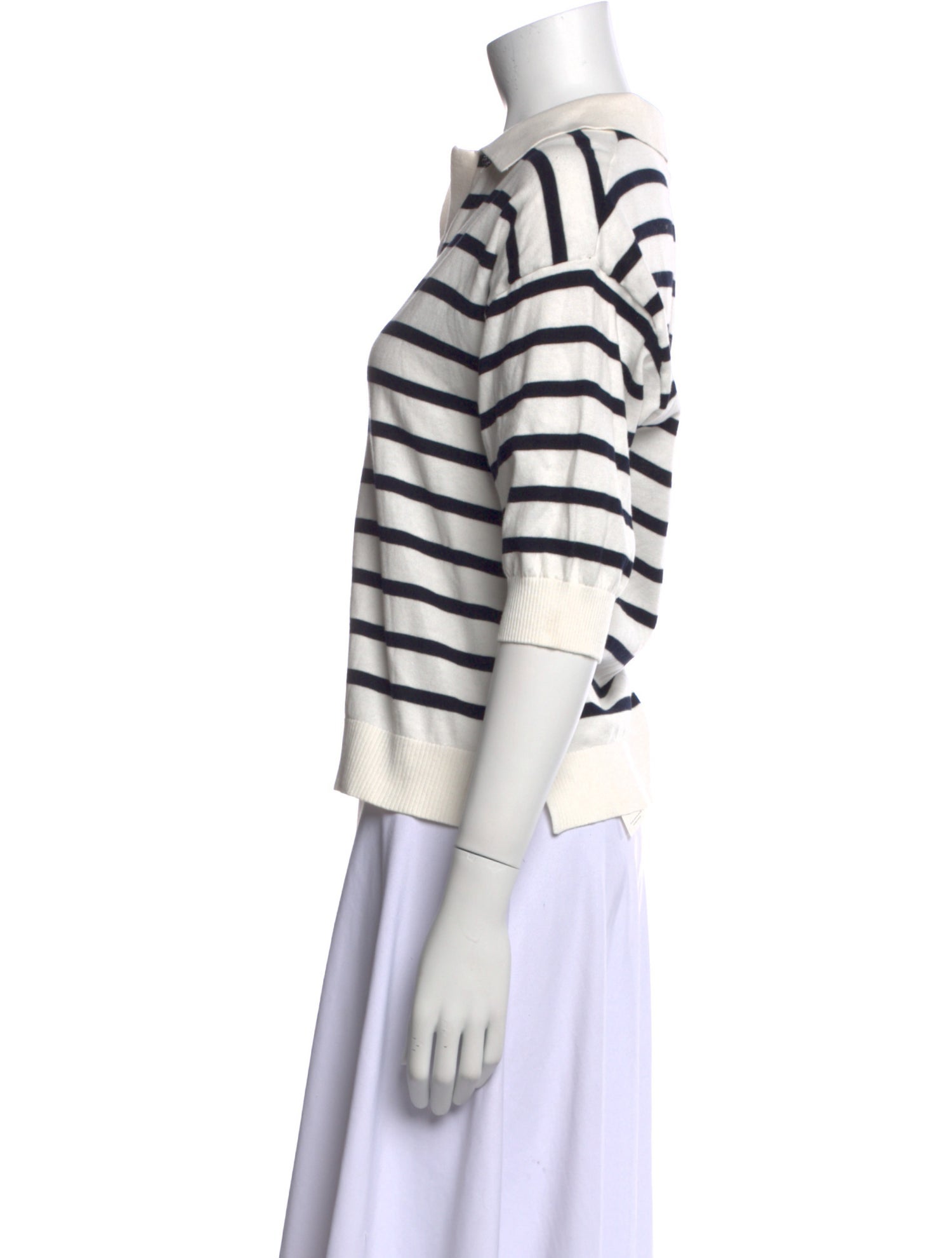 Gerard Darel Striped V-Neck Sweater