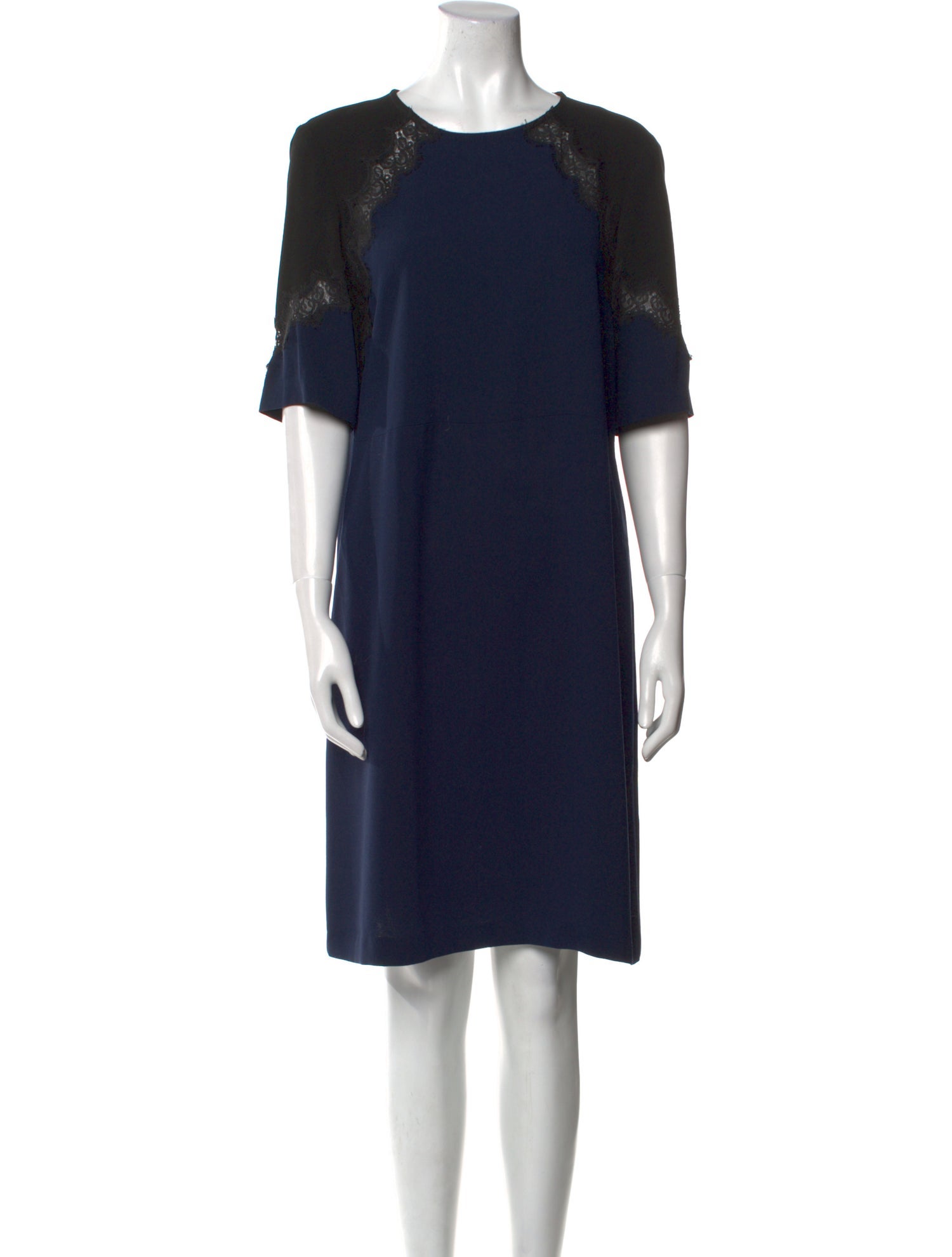 Gerard Darel Crew Neck Knee-Length Dress