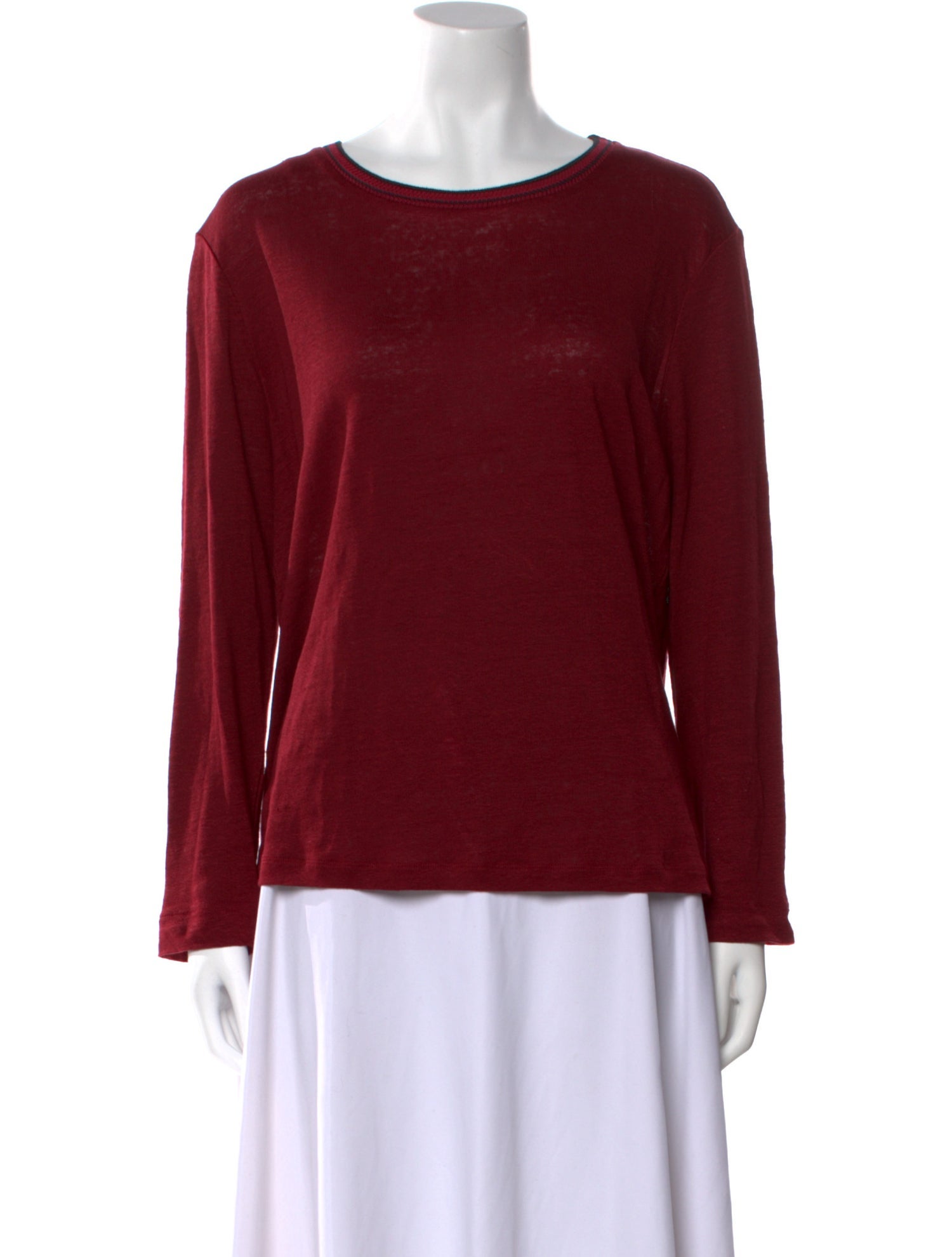 Gerard Darel Linen Scoop Neck Sweater