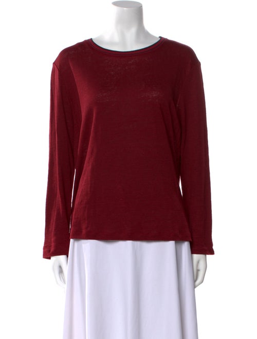 Gerard Darel Linen Scoop Neck Sweater