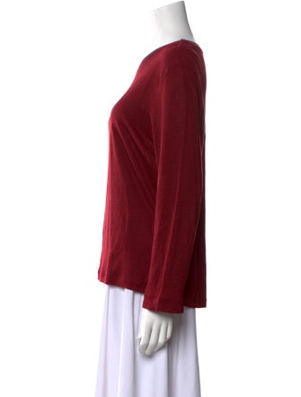 Gerard Darel Linen Scoop Neck Sweater