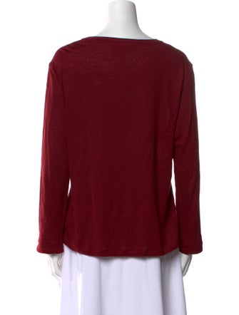 Gerard Darel Linen Scoop Neck Sweater