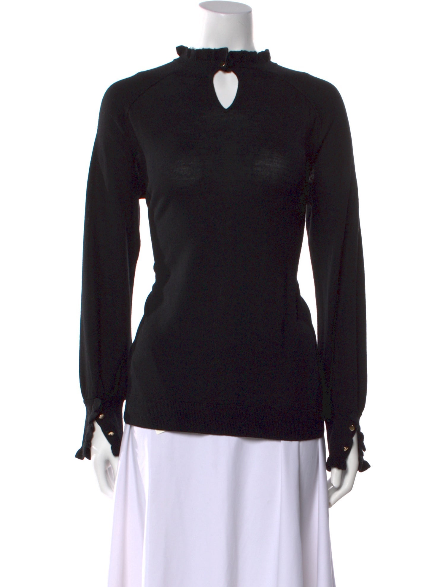 Gerard Darel Merino Wool Mock Neck Sweater