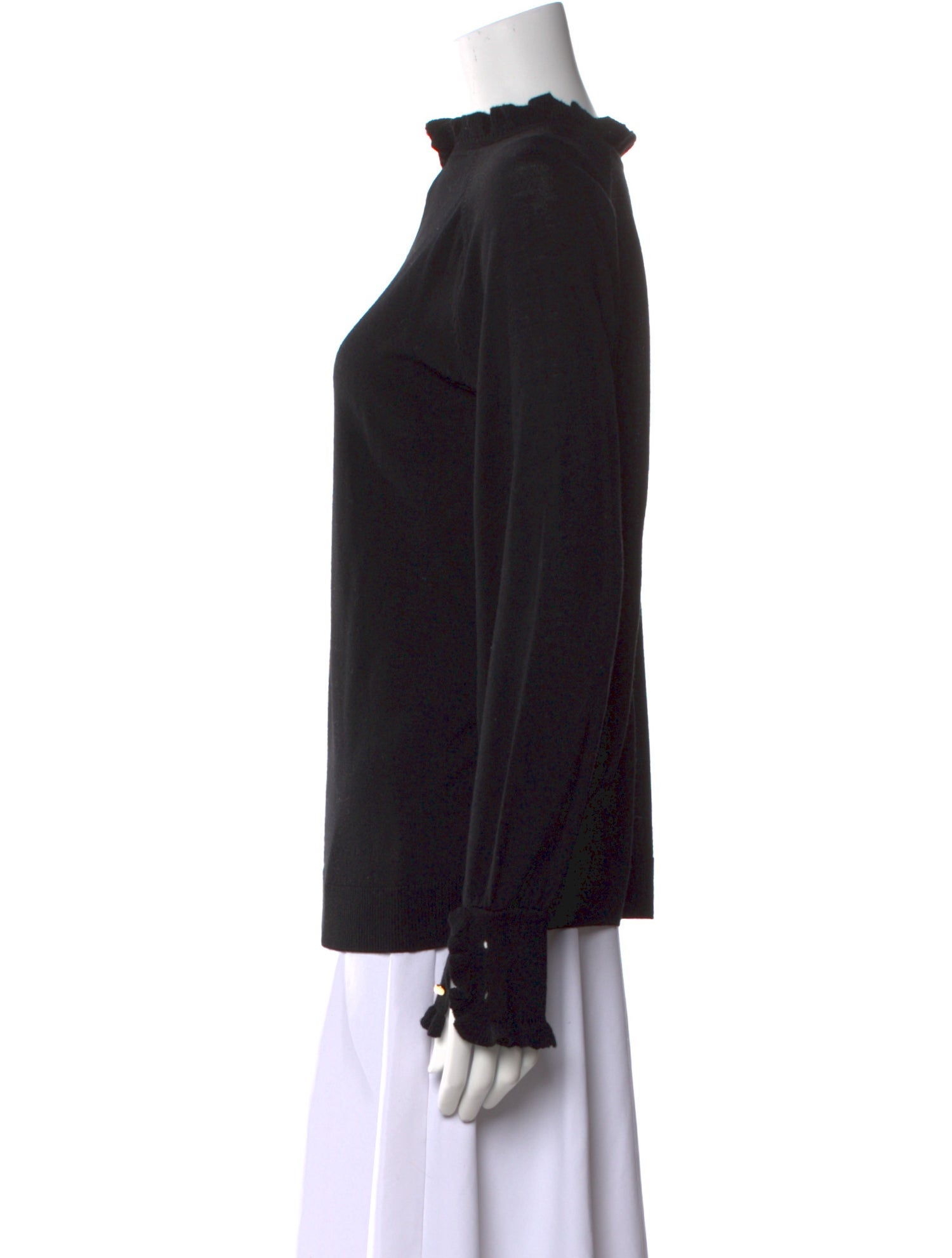 Gerard Darel Merino Wool Mock Neck Sweater