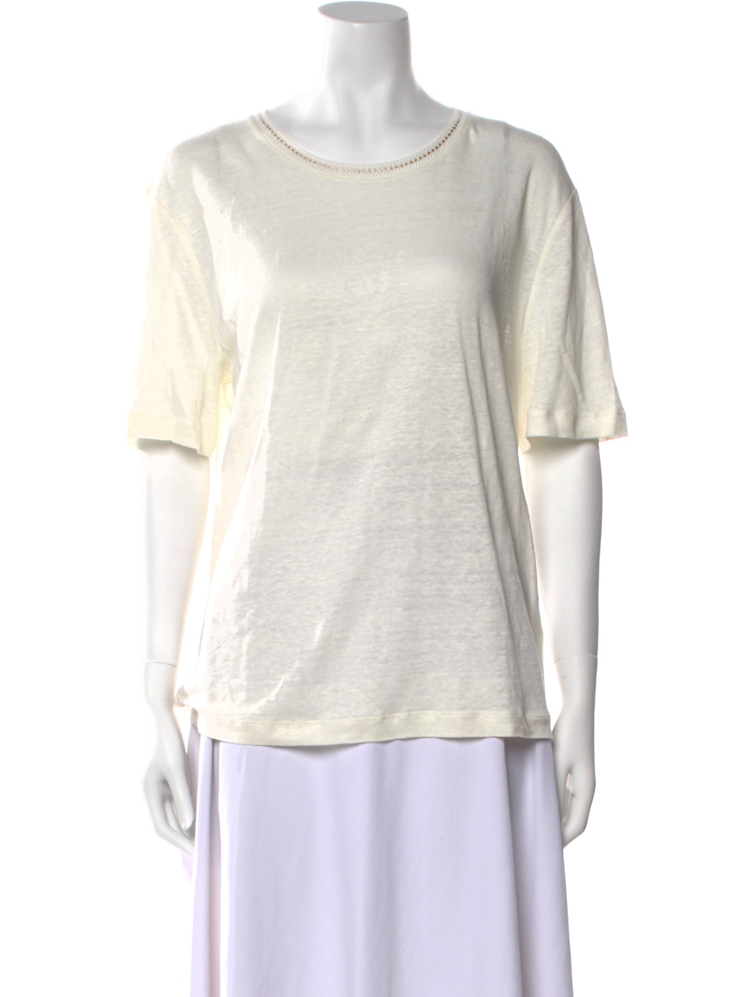 Gerard Darel Linen Scoop Neck Sweater