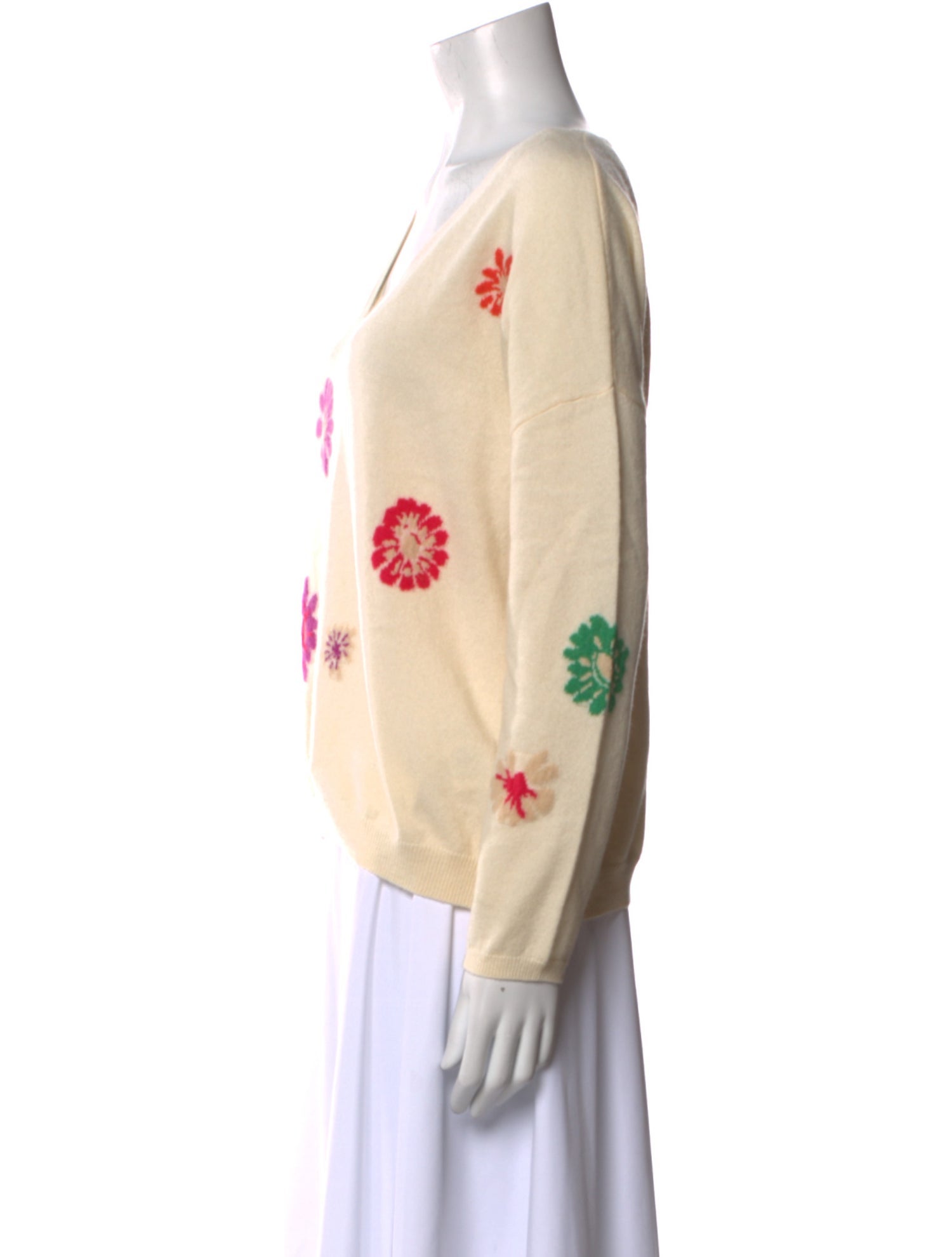 Gerard Darel Cashmere Printed Sweater