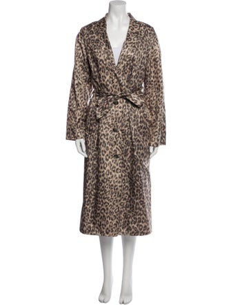 Gerard Darel Animal Print Trench Coat