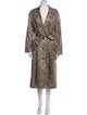 Gerard Darel Animal Print Trench Coat