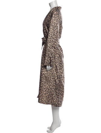 Gerard Darel Animal Print Trench Coat