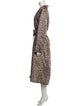 Gerard Darel Animal Print Trench Coat