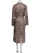 Gerard Darel Animal Print Trench Coat
