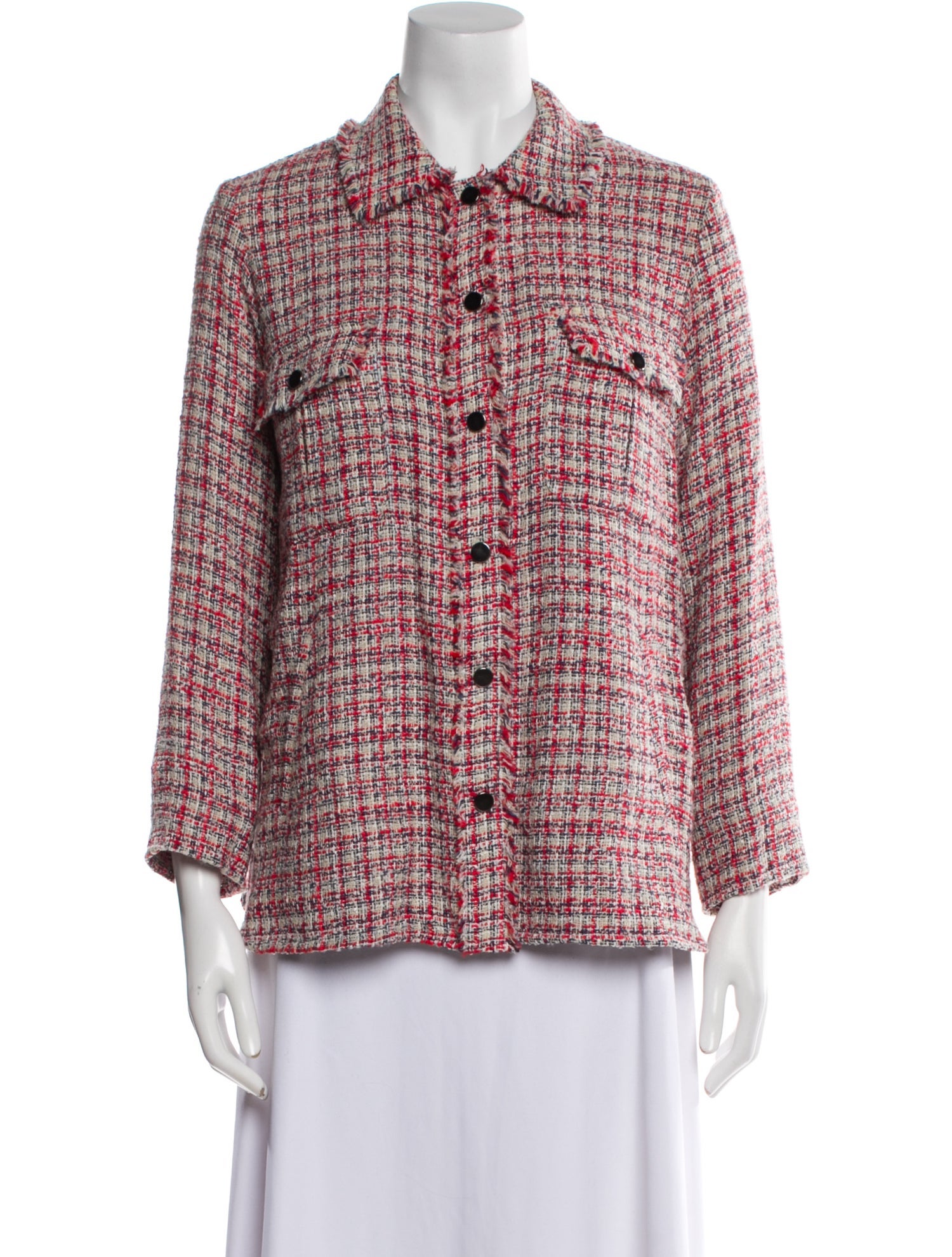 Gerard Darel Tweed Pattern Evening Jacket