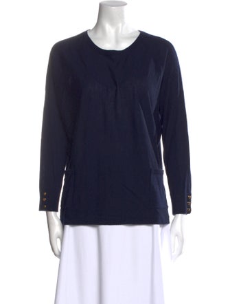 Gerard Darel Merino Wool Scoop Neck Sweater