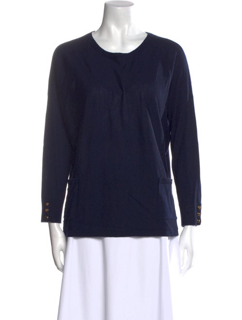 Gerard Darel Merino Wool Scoop Neck Sweater