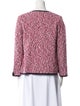 Gerard Darel Tweed Pattern Open Front Sweater