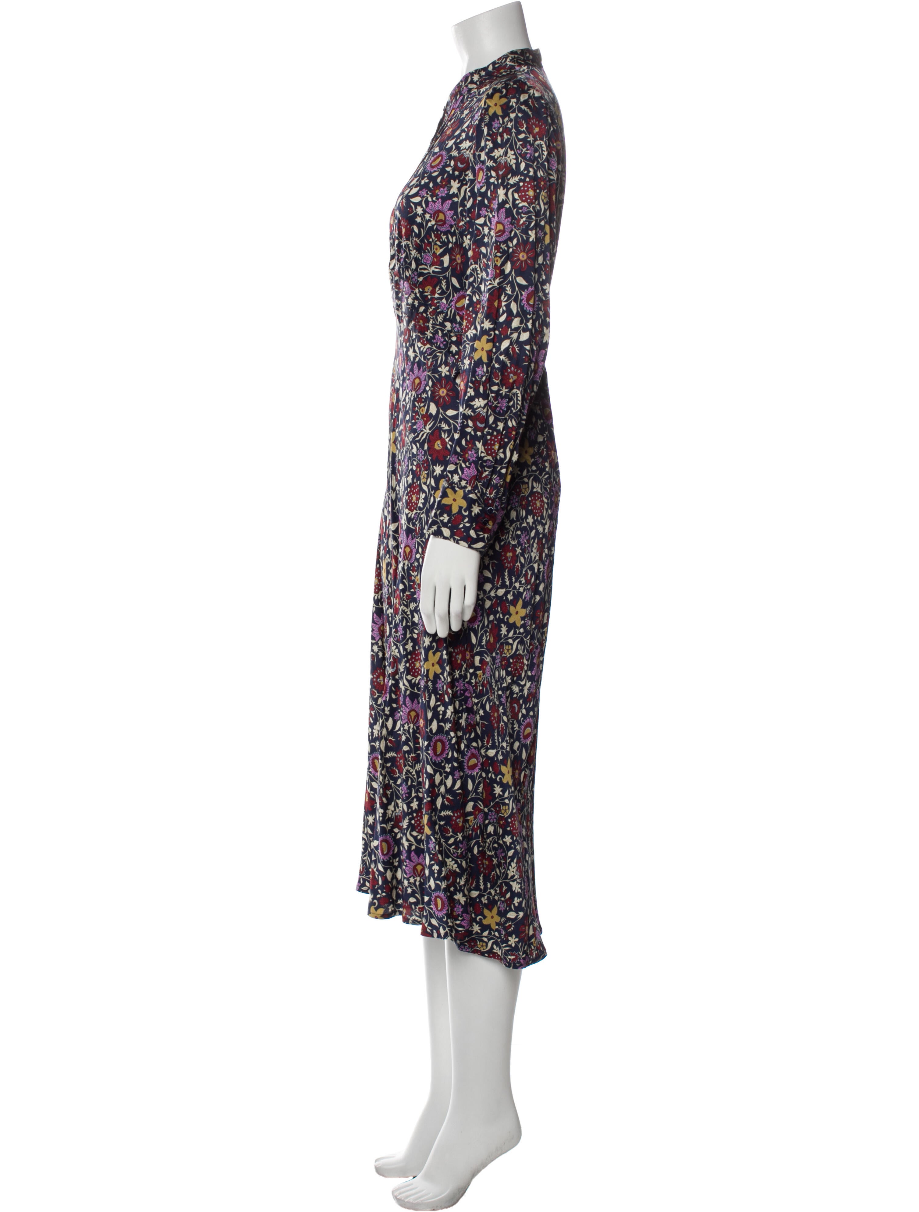 Gerard Darel Floral Print Long Dress