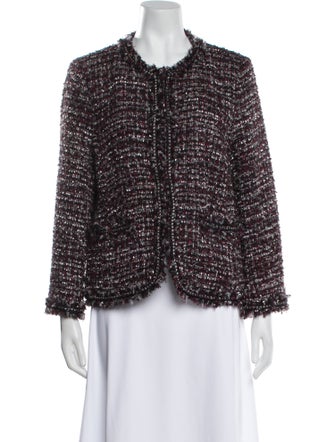 Gerard Darel Tweed Pattern Evening Jacket