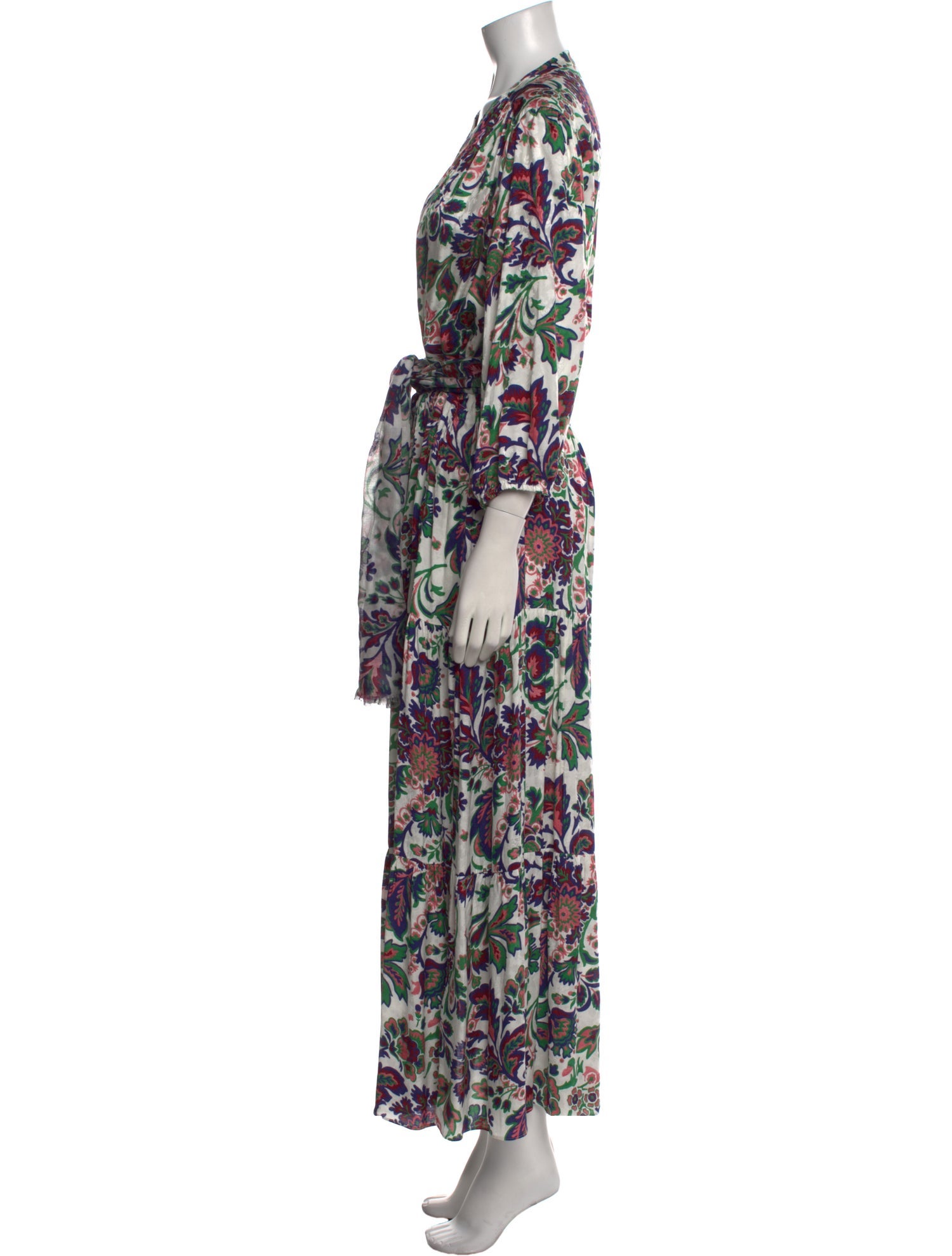 Gerard Darel Floral Print Long Dress