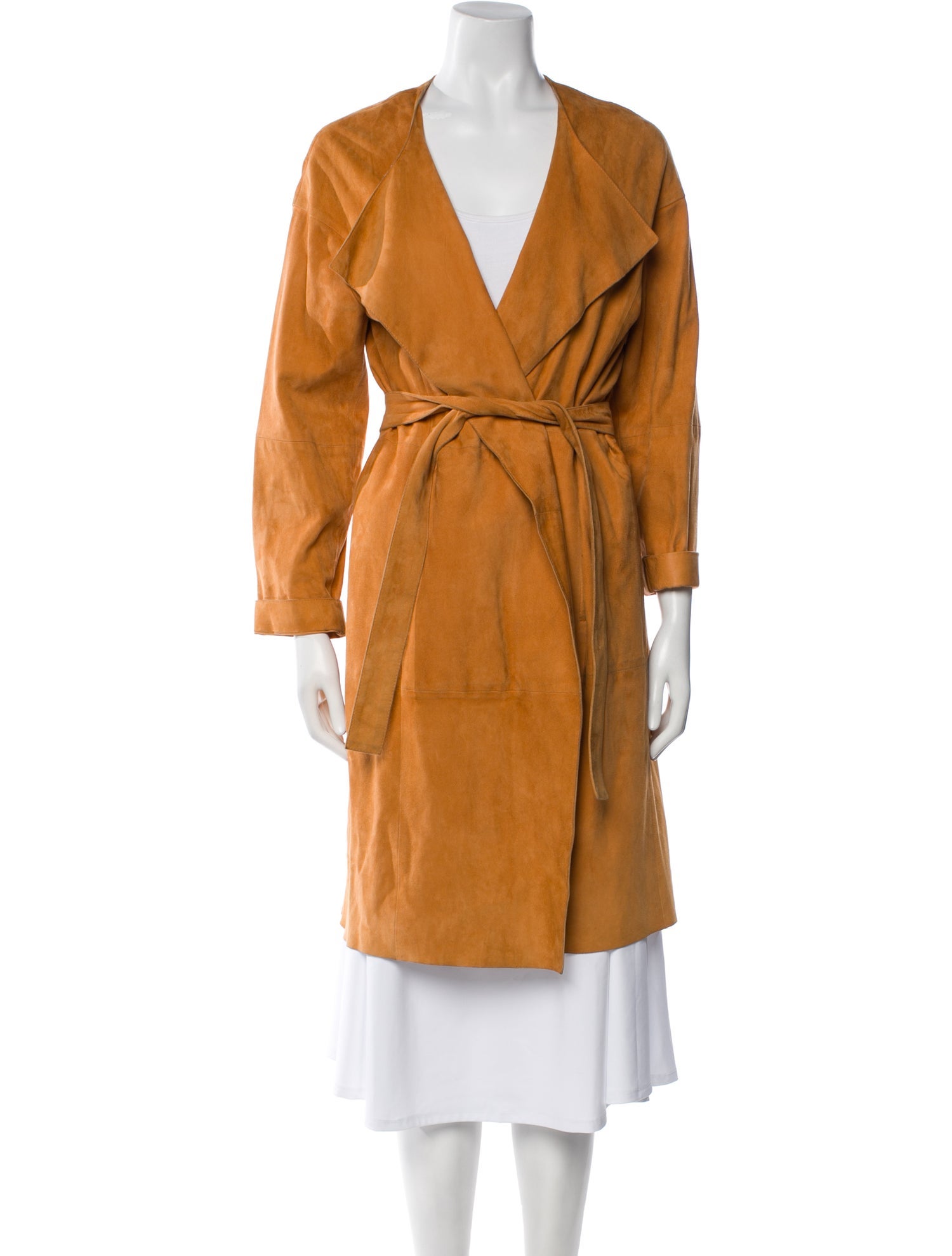 Gerard Darel Suede Trench Coat