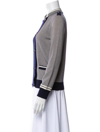 Gerard Darel Wool Striped Evening Jacket