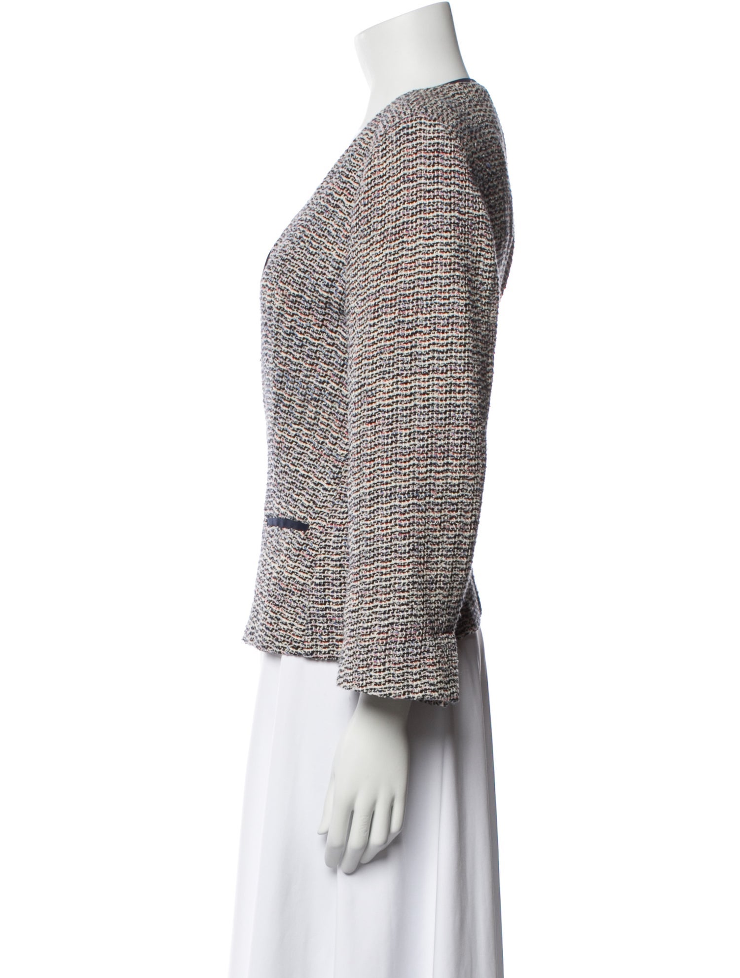 Gerard Darel Tweed Tweed Pattern Evening Jacket