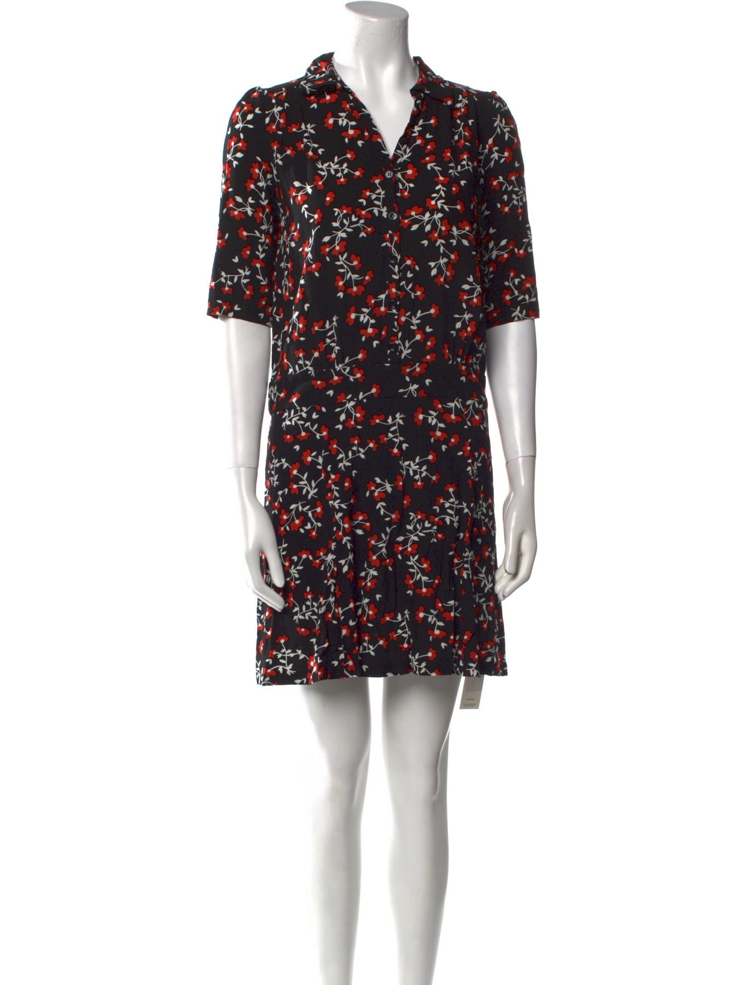 Gerard Darel Floral Print Mini Dress