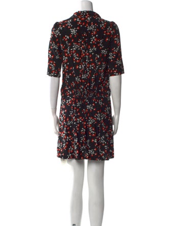 Gerard Darel Floral Print Mini Dress