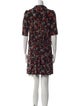 Gerard Darel Floral Print Mini Dress