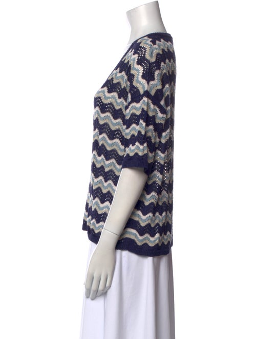 Gerard Darel Striped V-Neck Sweater