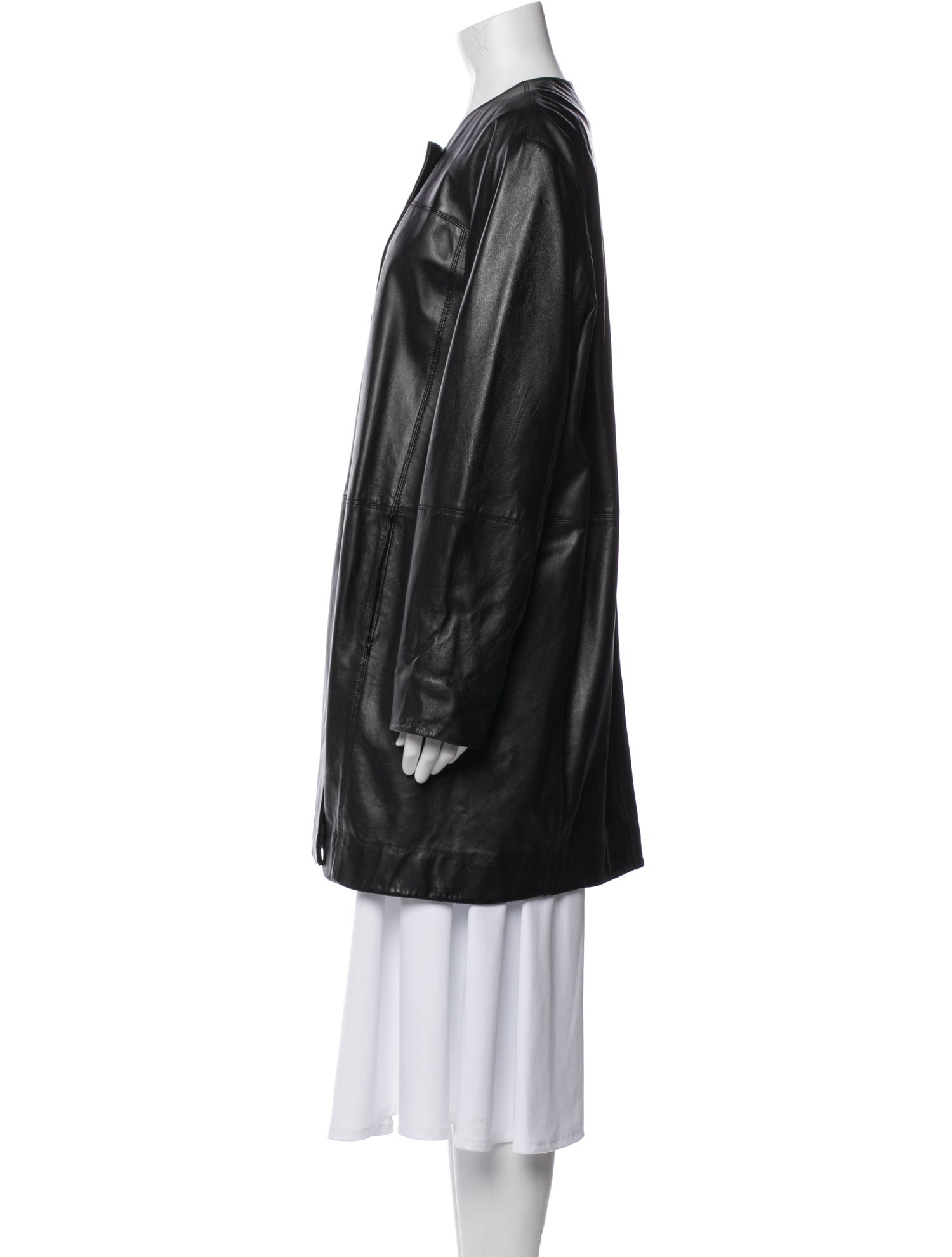 Gerard Darel Leather Trench Coat w/ Tags