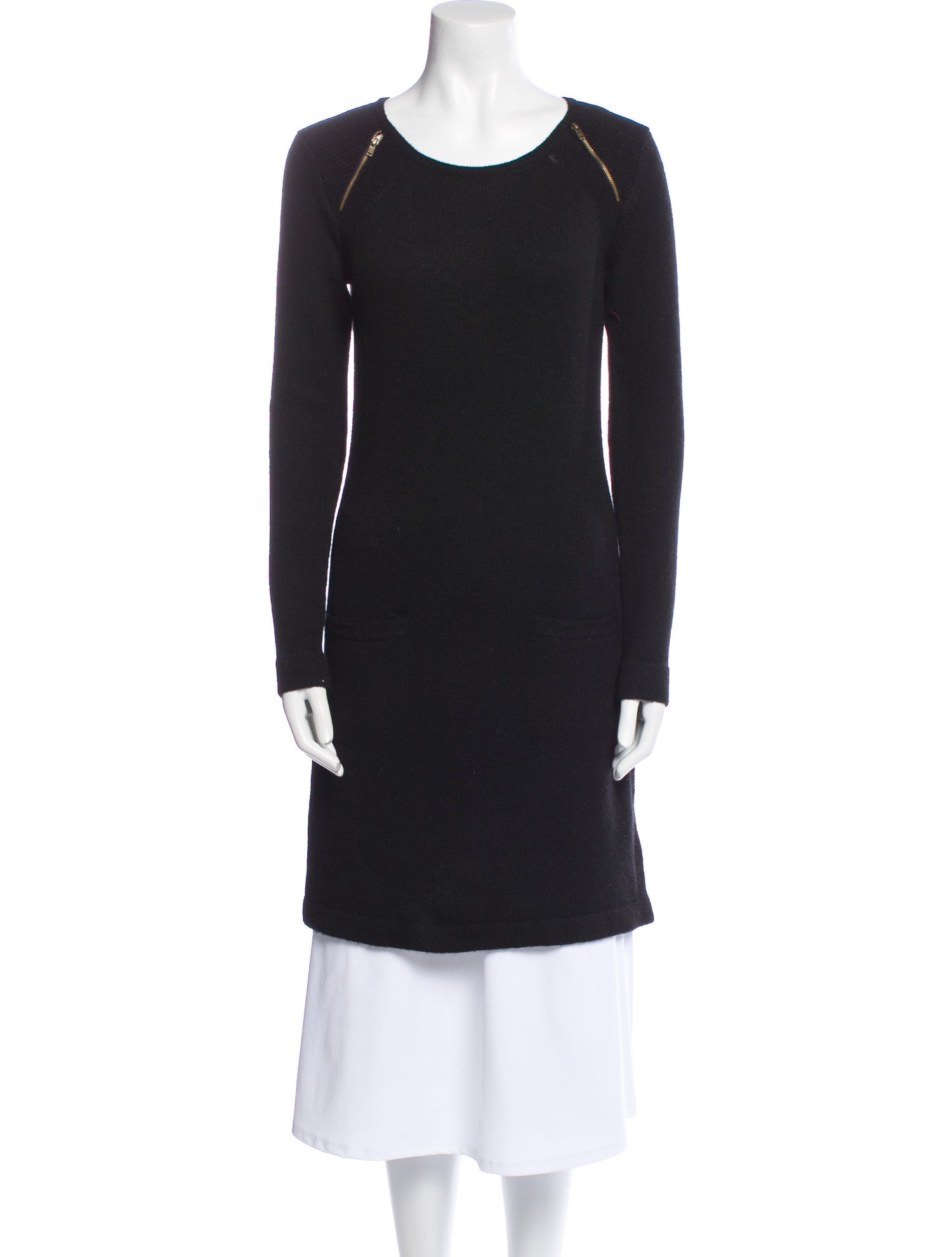 Gerard Darel Merino Wool Scoop Neck Sweater