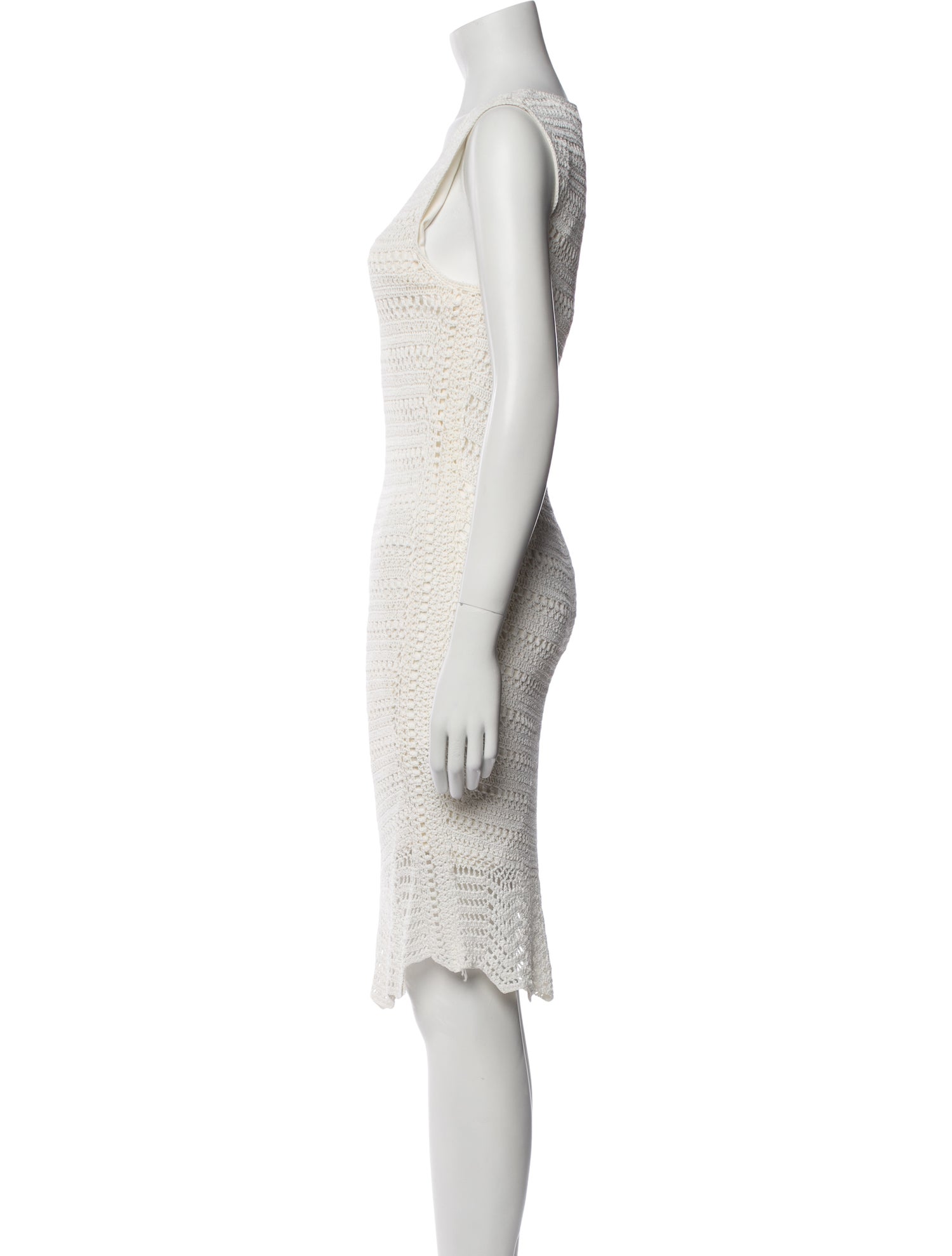 Gerard Darel Scoop Neck Knee-Length Dress