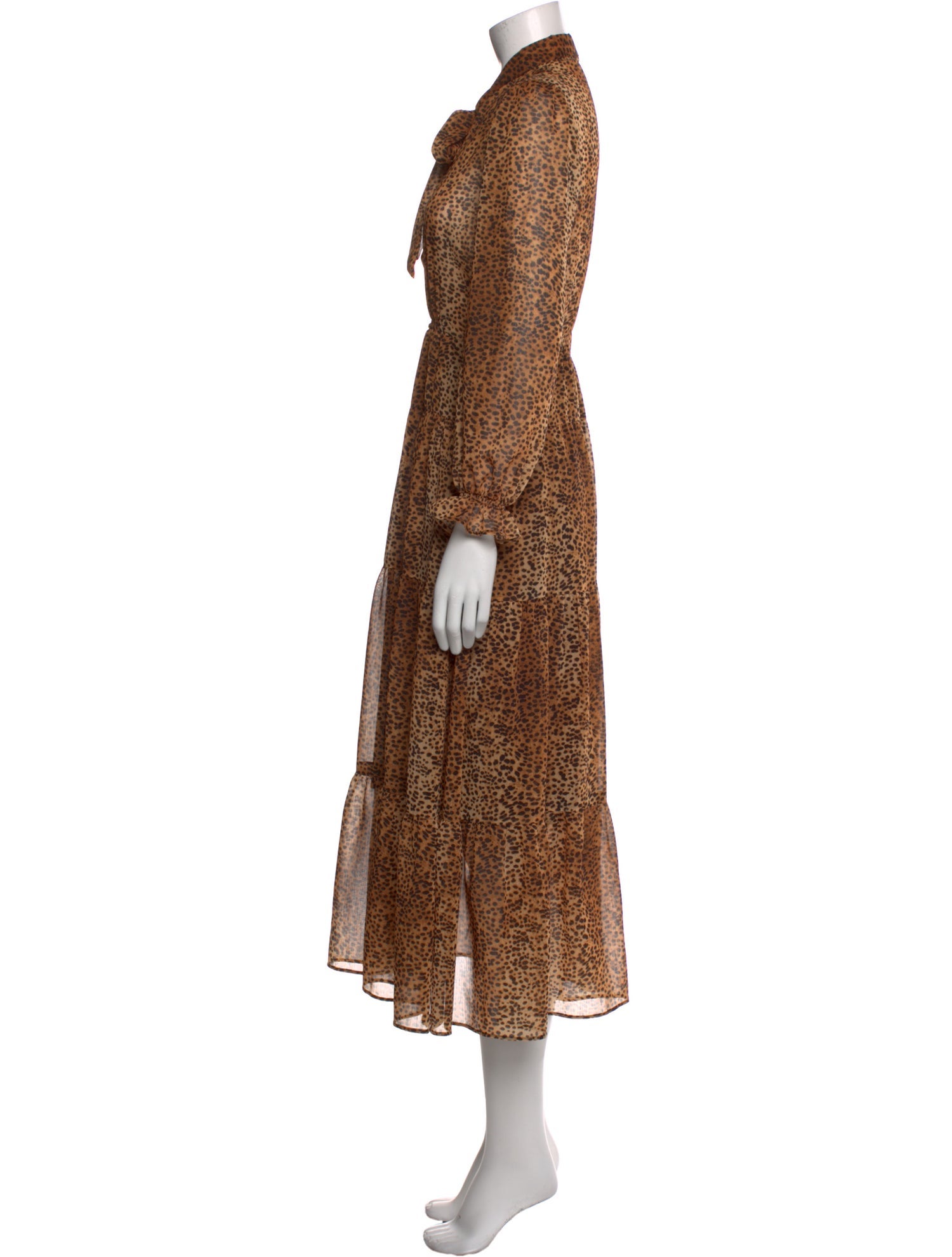 Gerard Darel Animal Print Long Dress