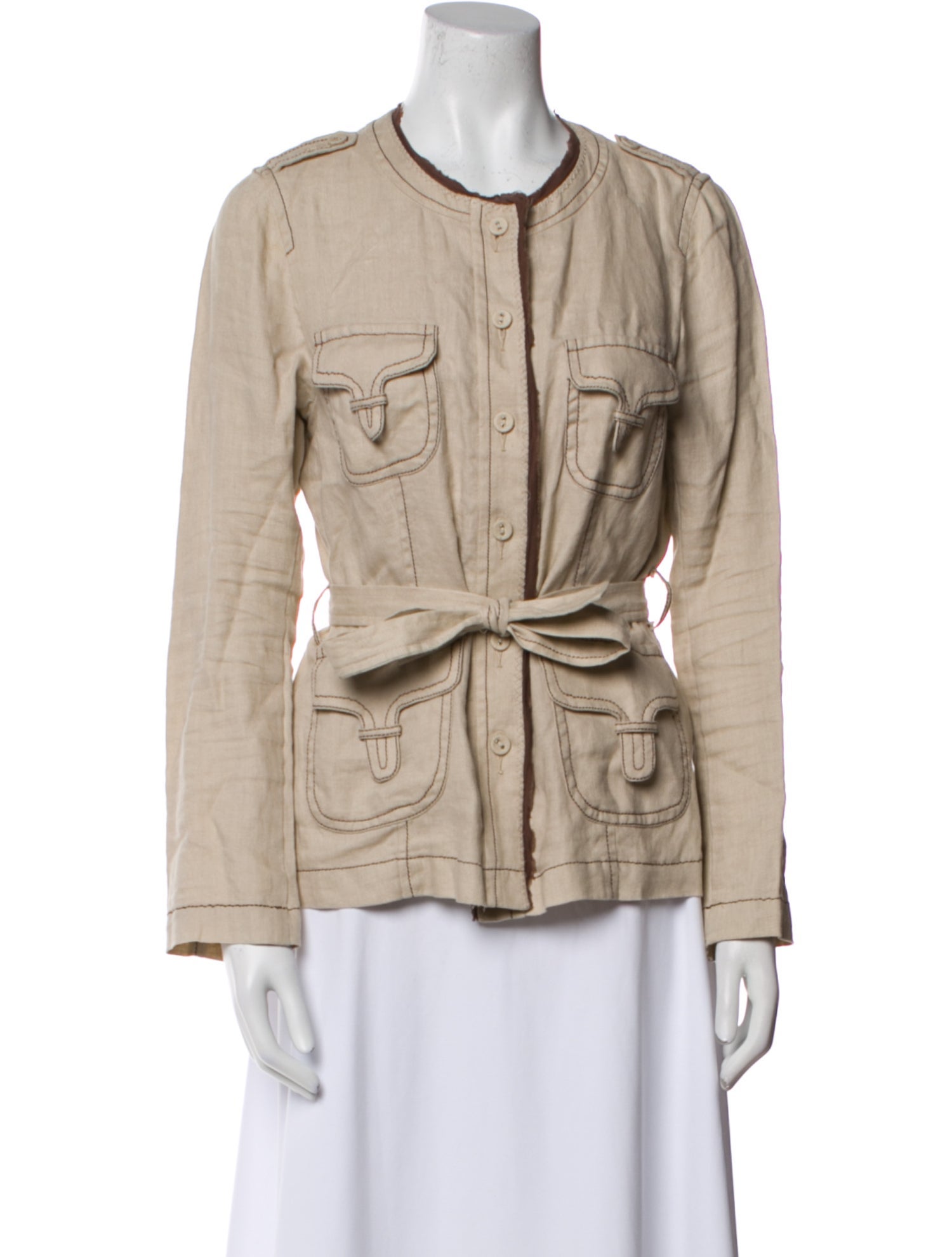 Gerard Darel Linen Utility Jacket