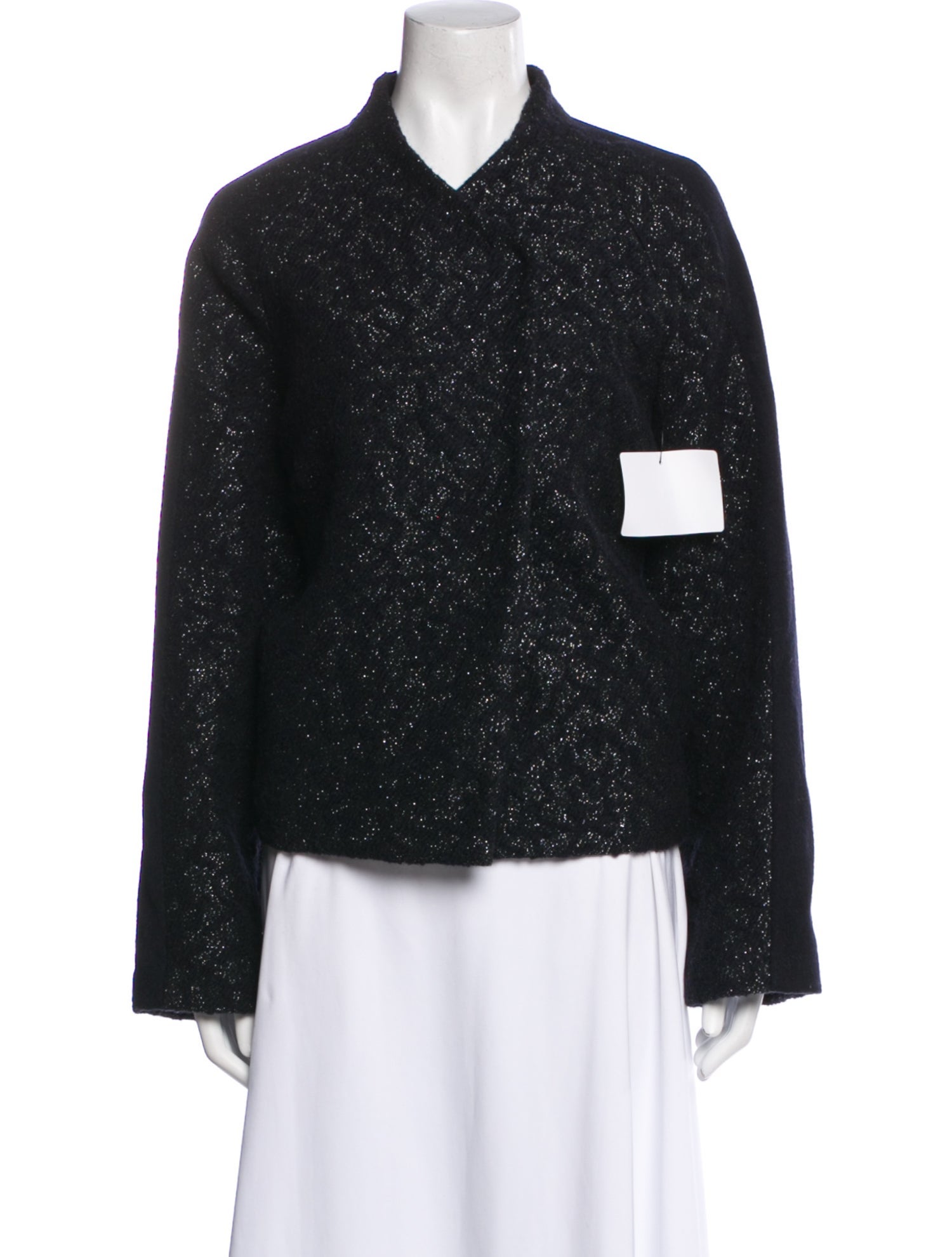 Gerard Darel Wool Tweed Pattern Evening Jacket