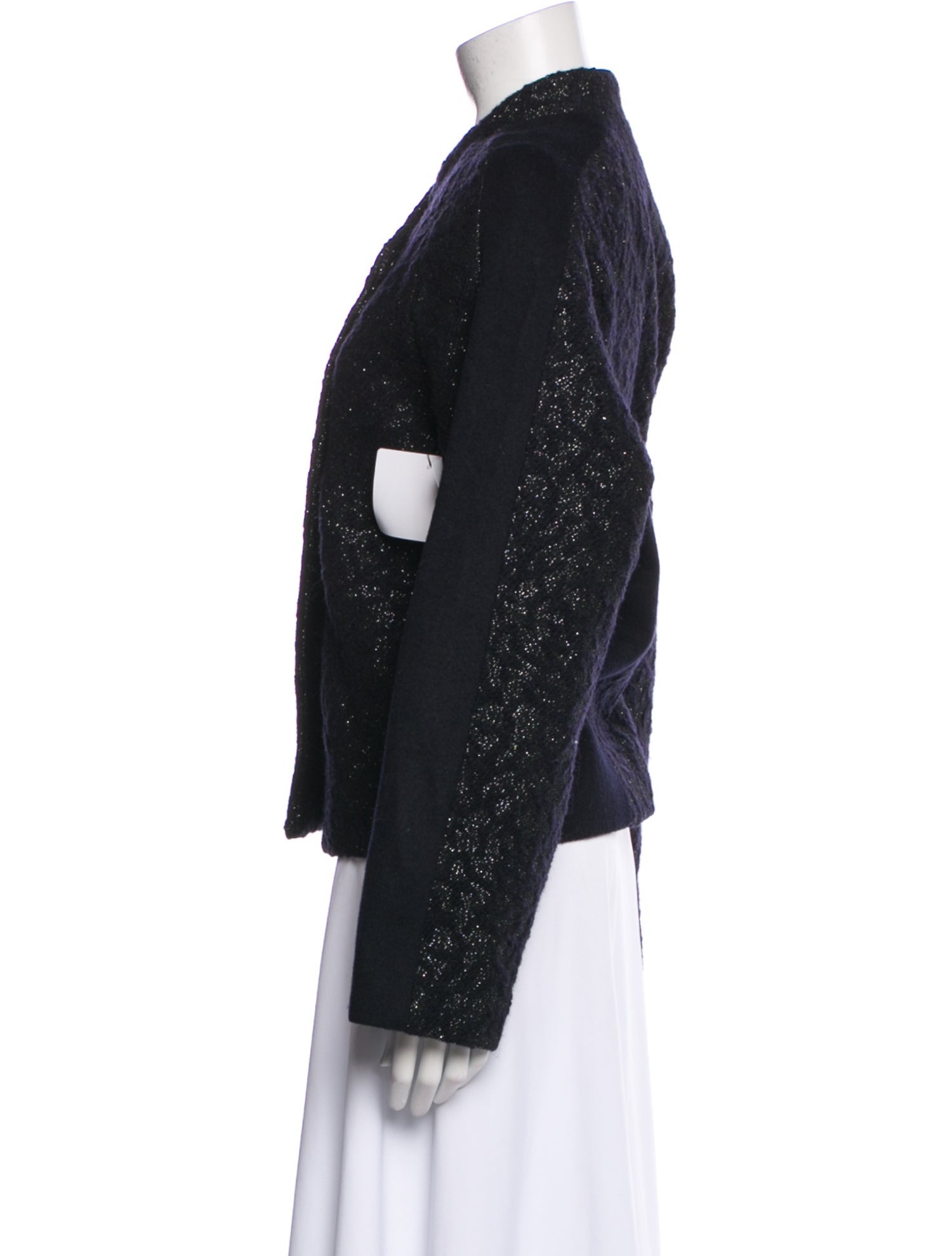 Gerard Darel Wool Tweed Pattern Evening Jacket