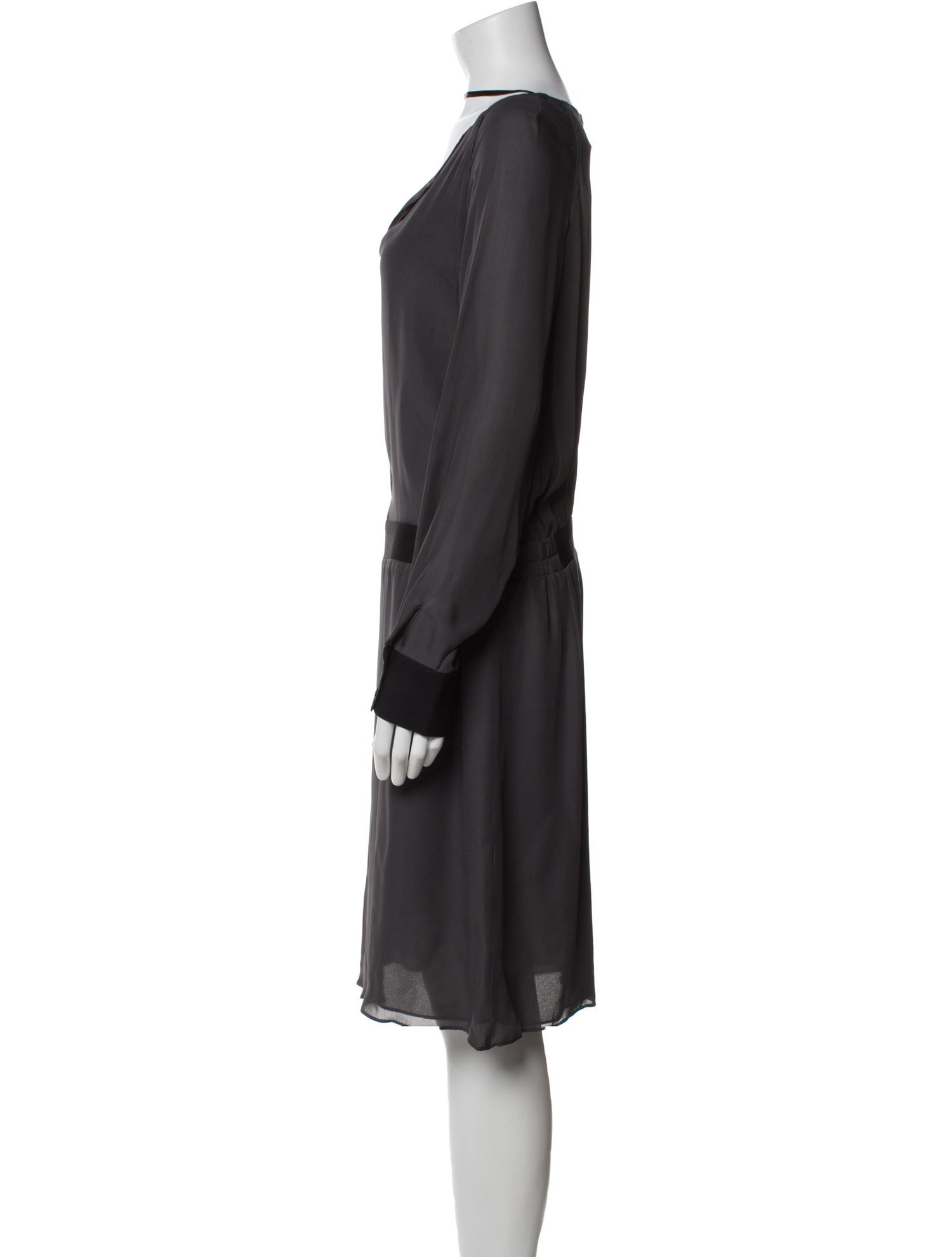 Gerard Darel Silk Knee-Length Dress