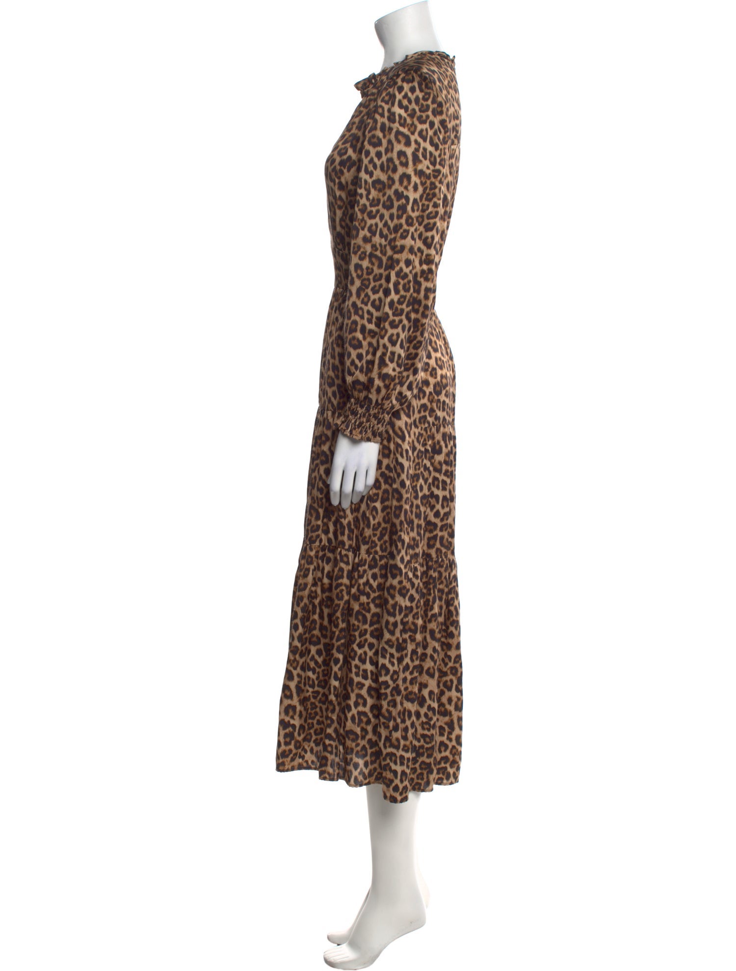 Gerard Darel Animal Print Long Dress