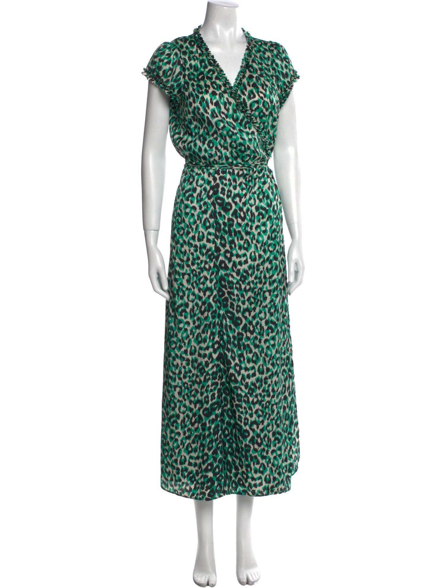 Gerard Darel Animal Print Long Dress