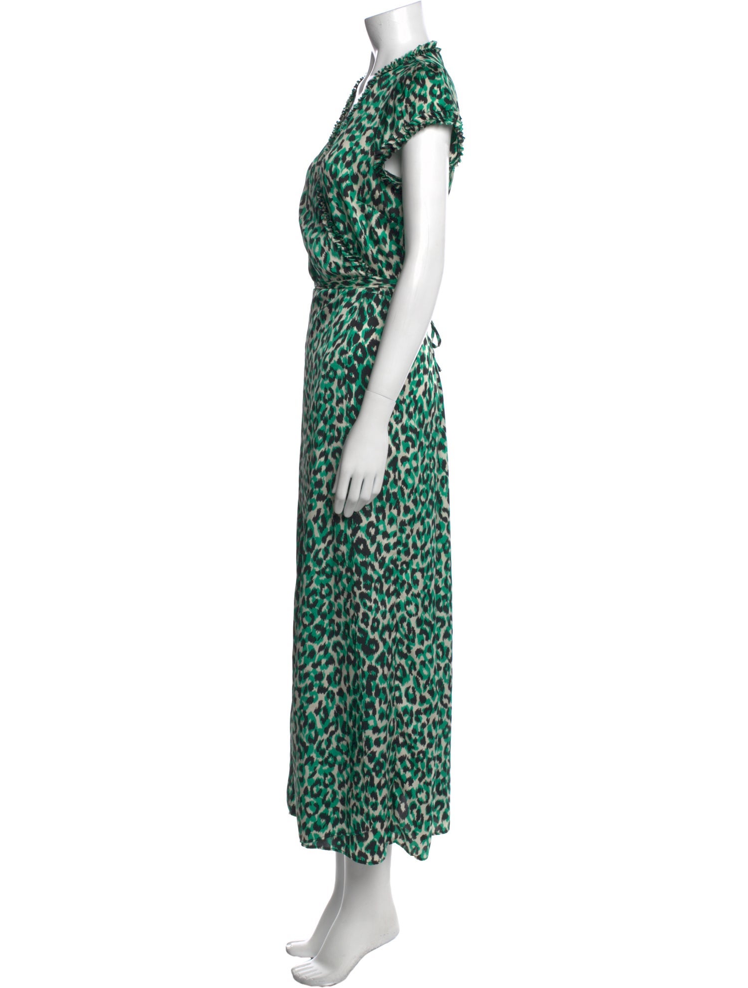 Gerard Darel Animal Print Long Dress