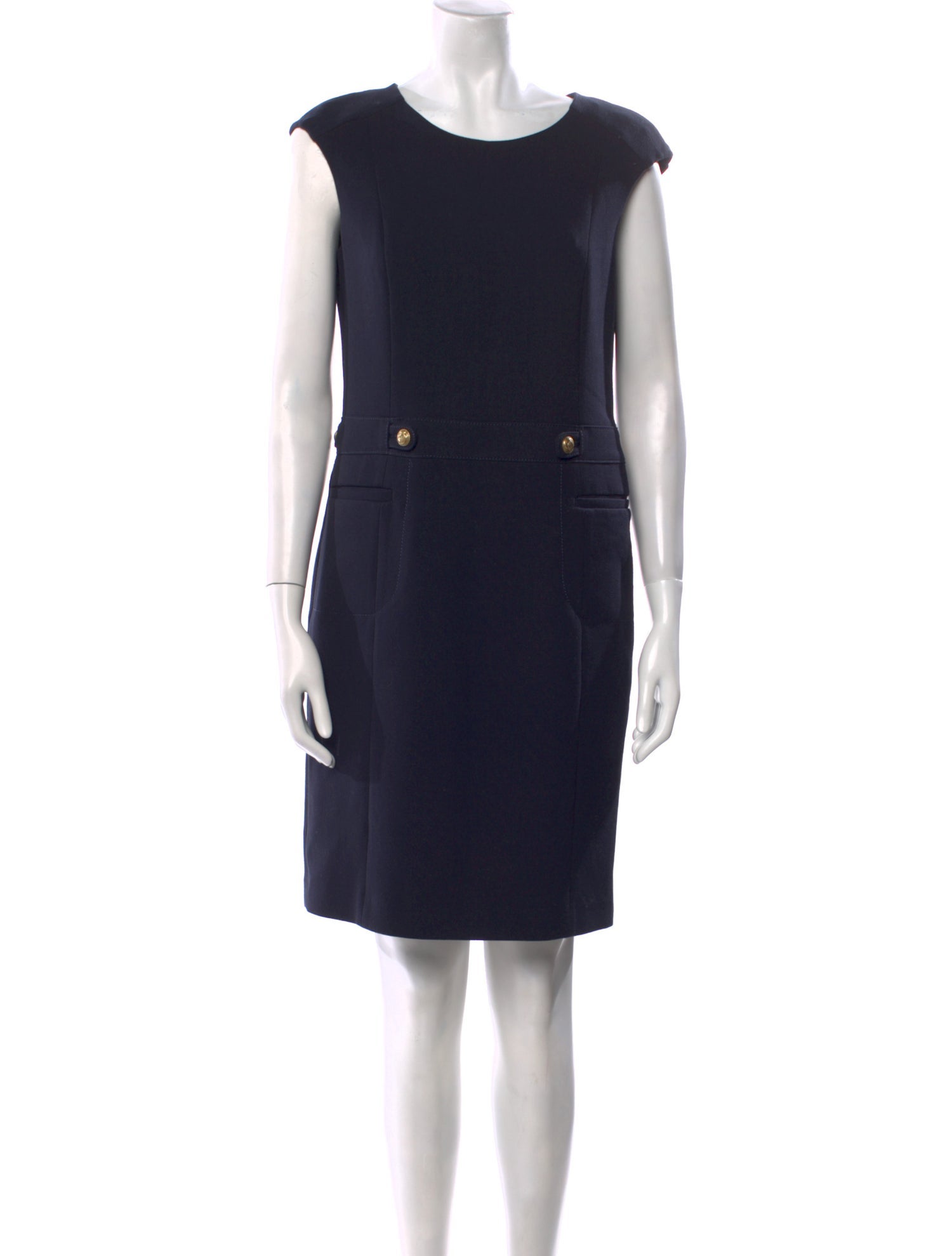 Gerard Darel Crew Neck Knee-Length Dress