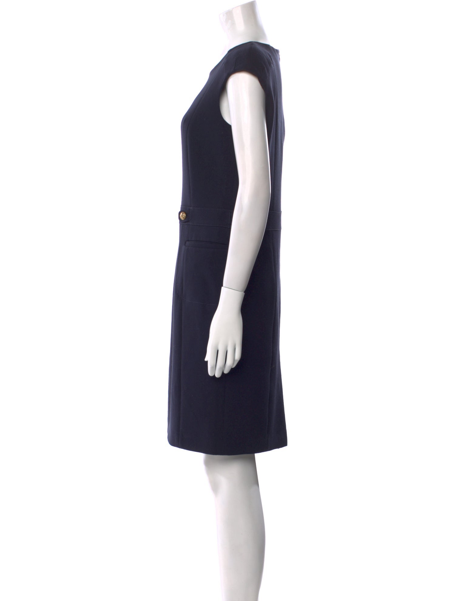 Gerard Darel Crew Neck Knee-Length Dress