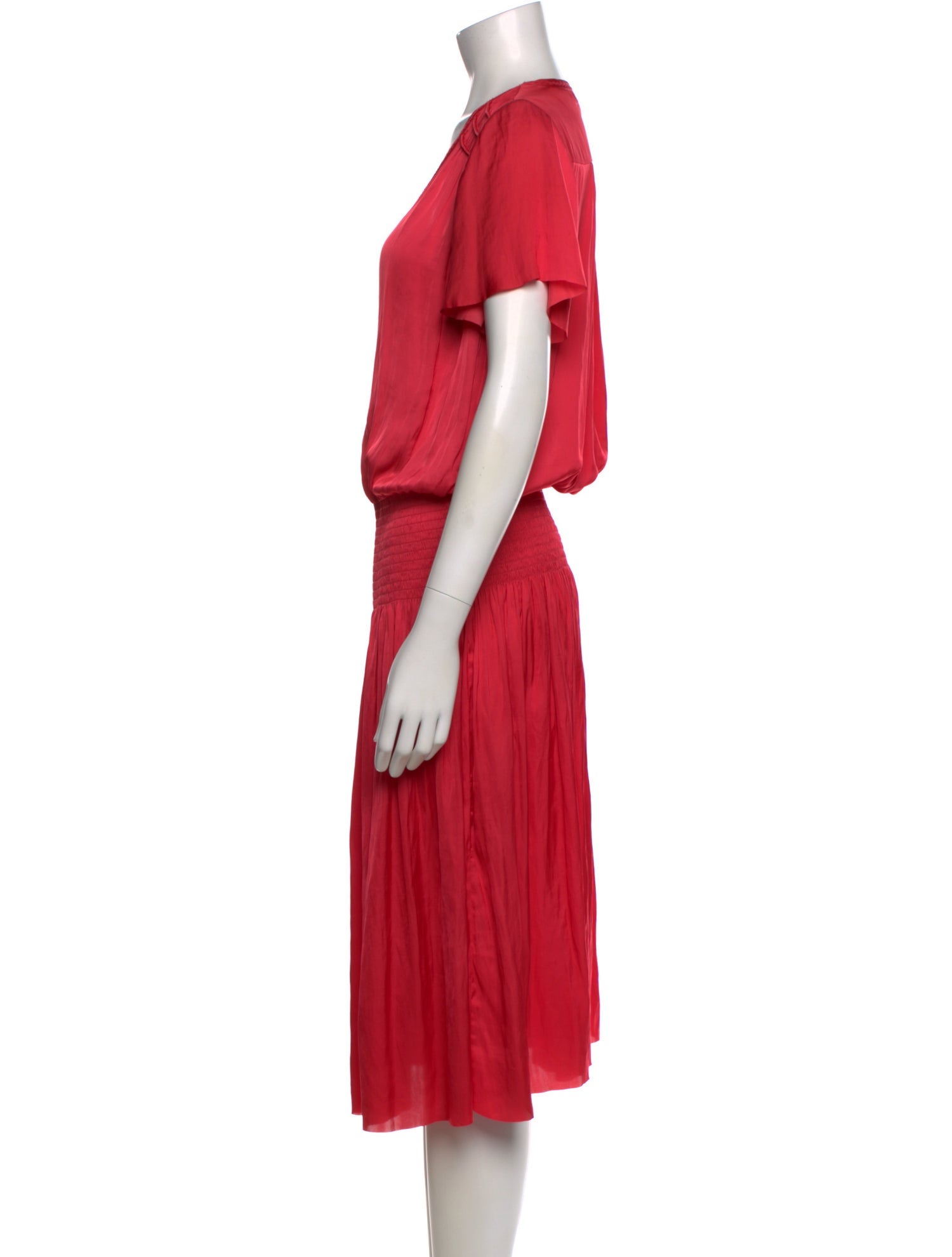 Gerard Darel V-Neck Midi Length Dress
