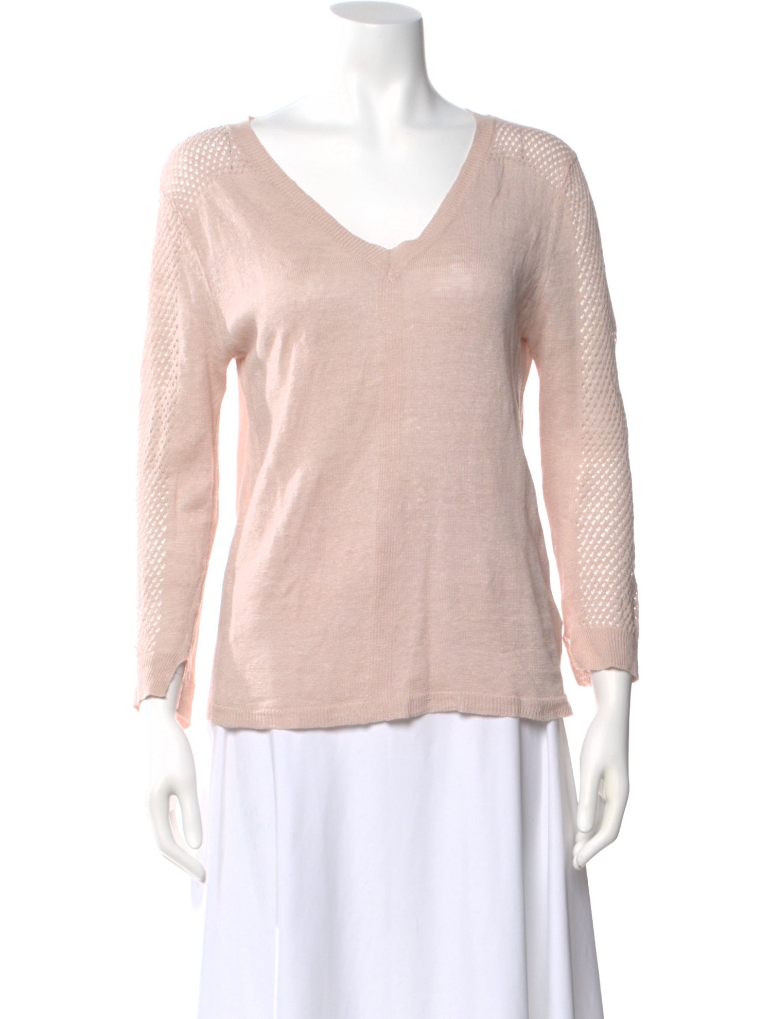Gerard Darel Linen V-Neck Sweater