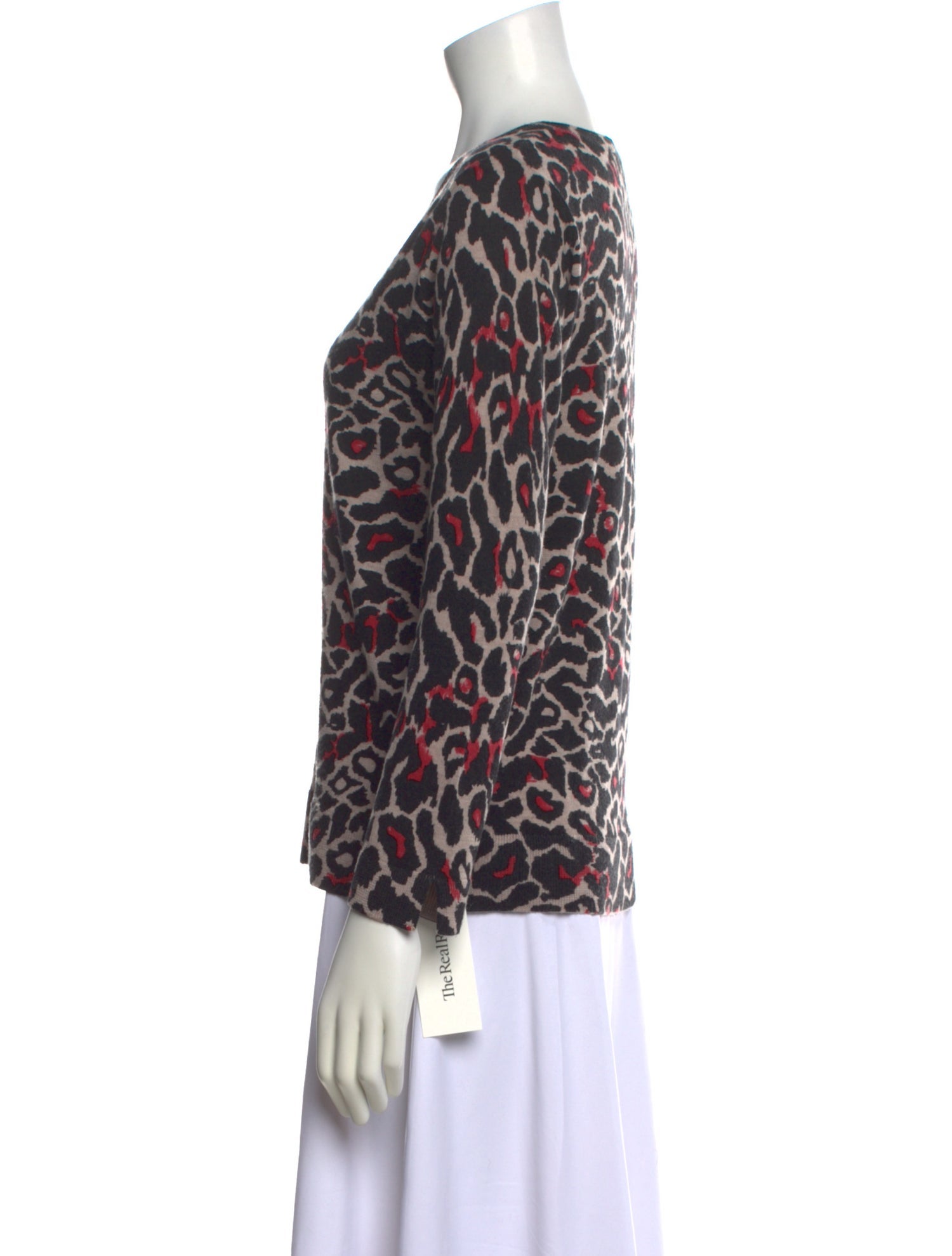 Gerard Darel Wool Animal Print Sweater