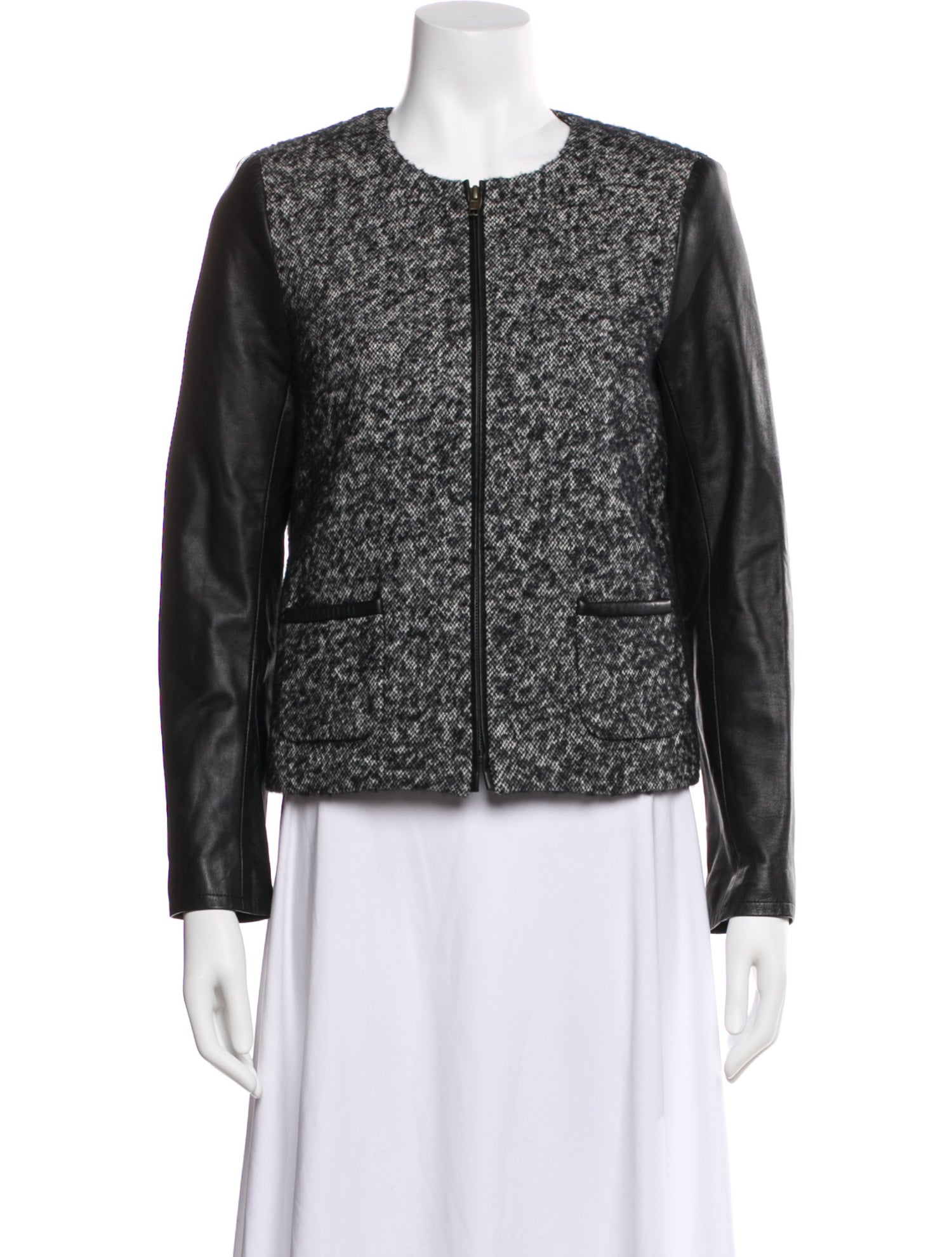 Gerard Darel Tweed Pattern Evening Jacket