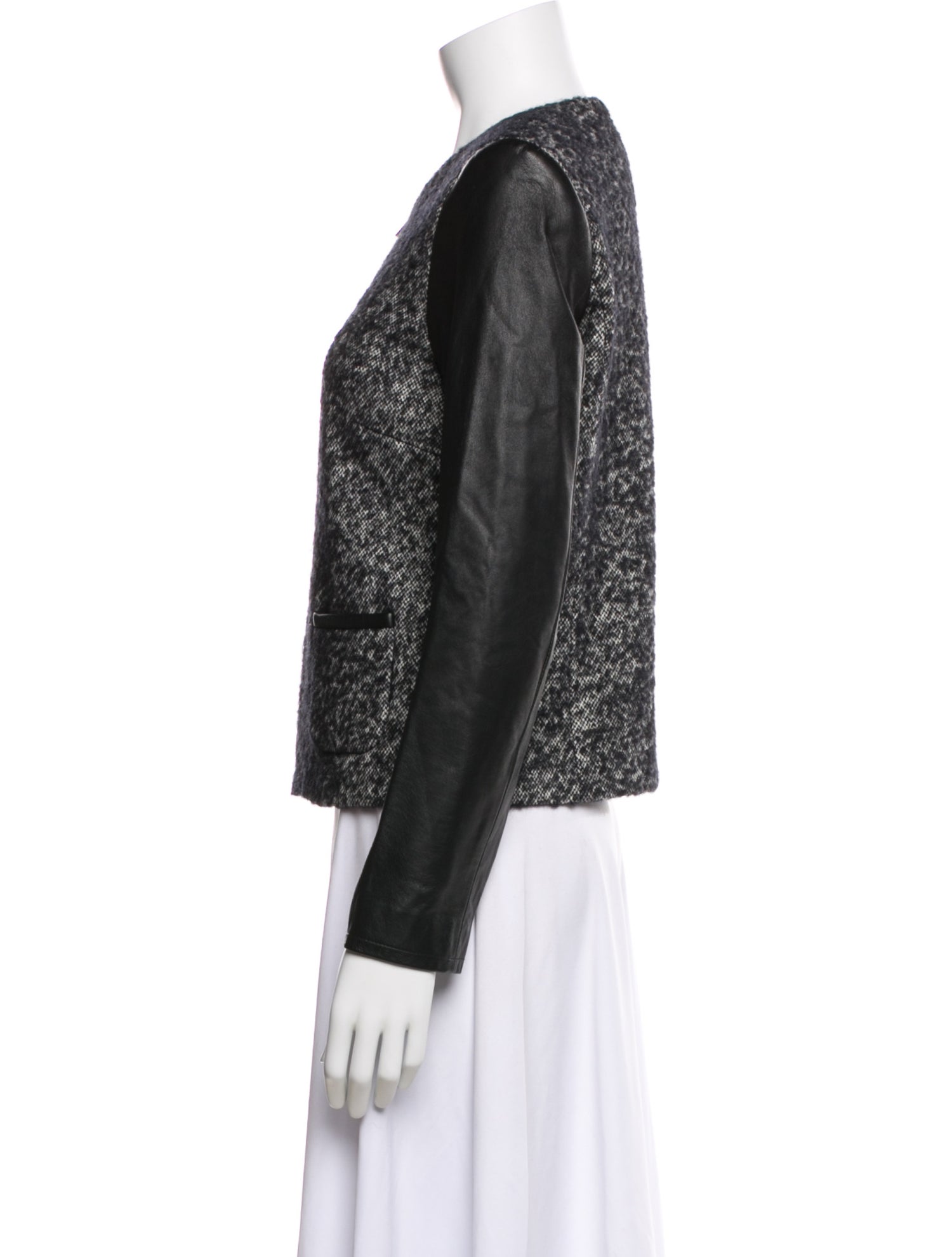 Gerard Darel Tweed Pattern Evening Jacket