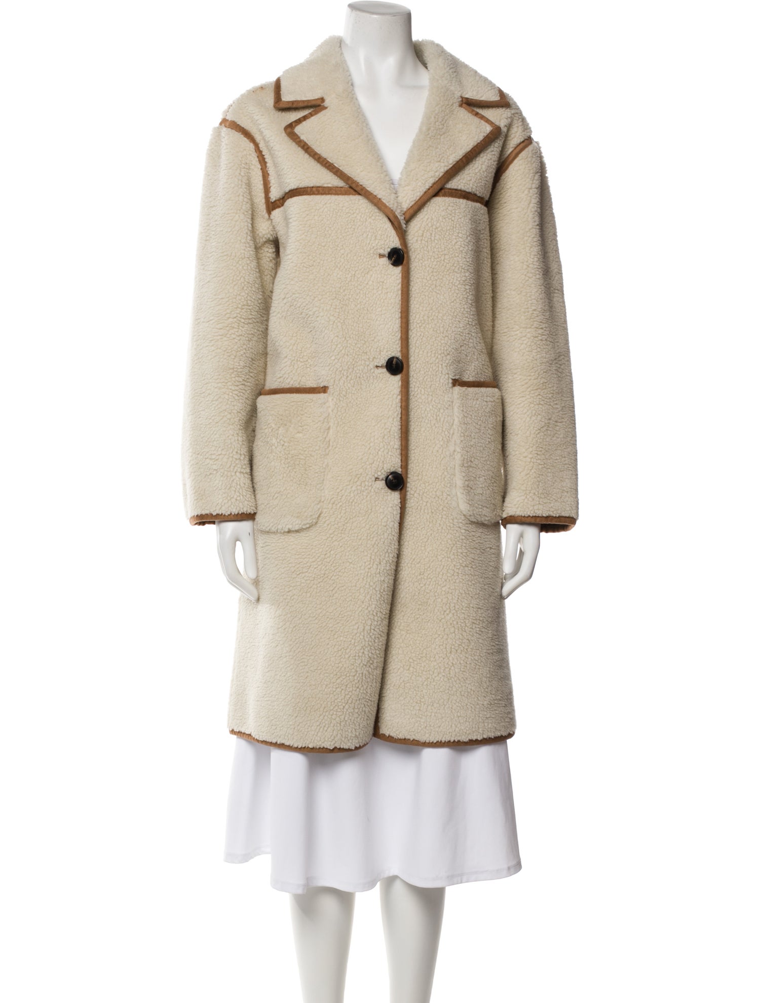 Gerard Darel Colorblock Pattern Coat