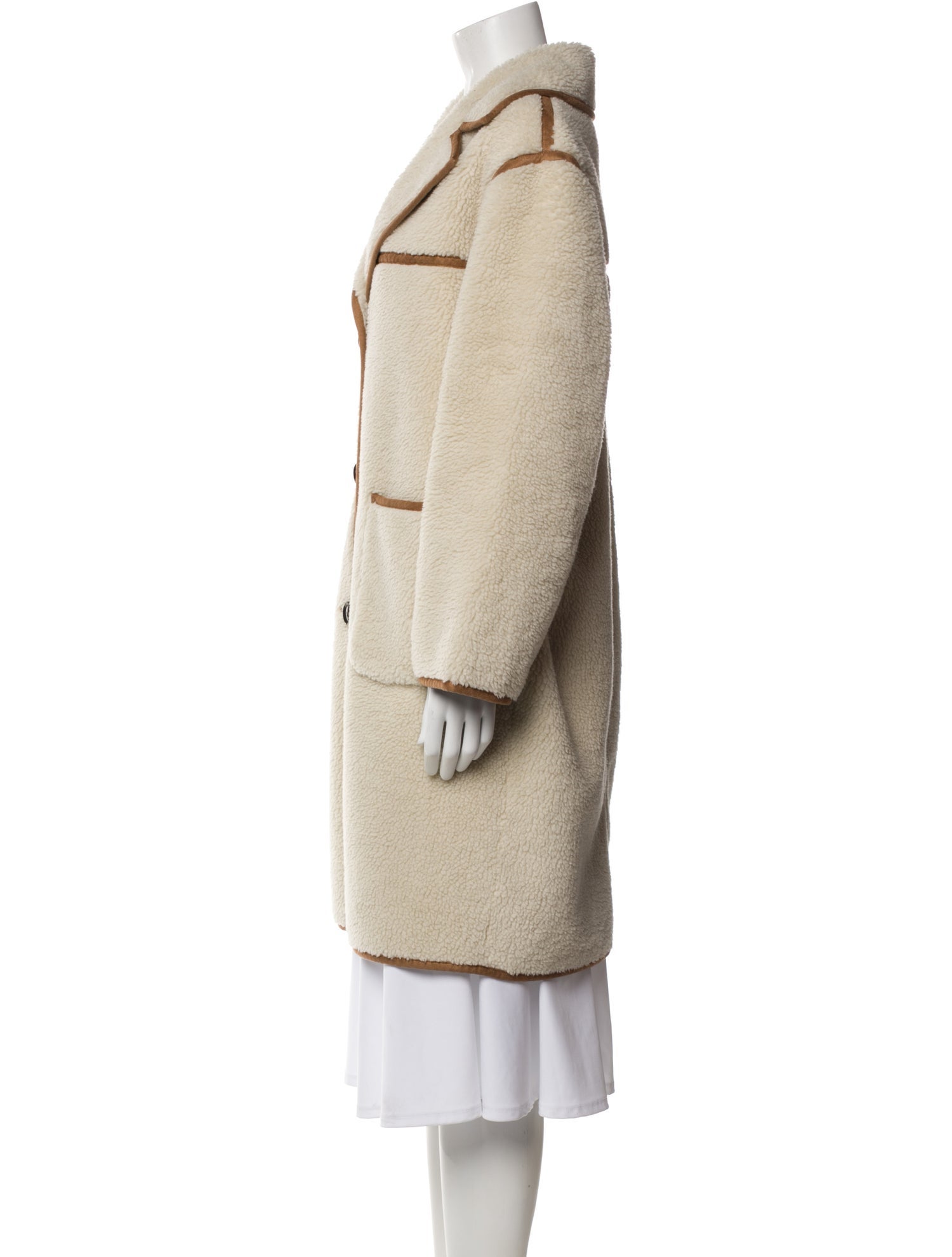 Gerard Darel Colorblock Pattern Coat