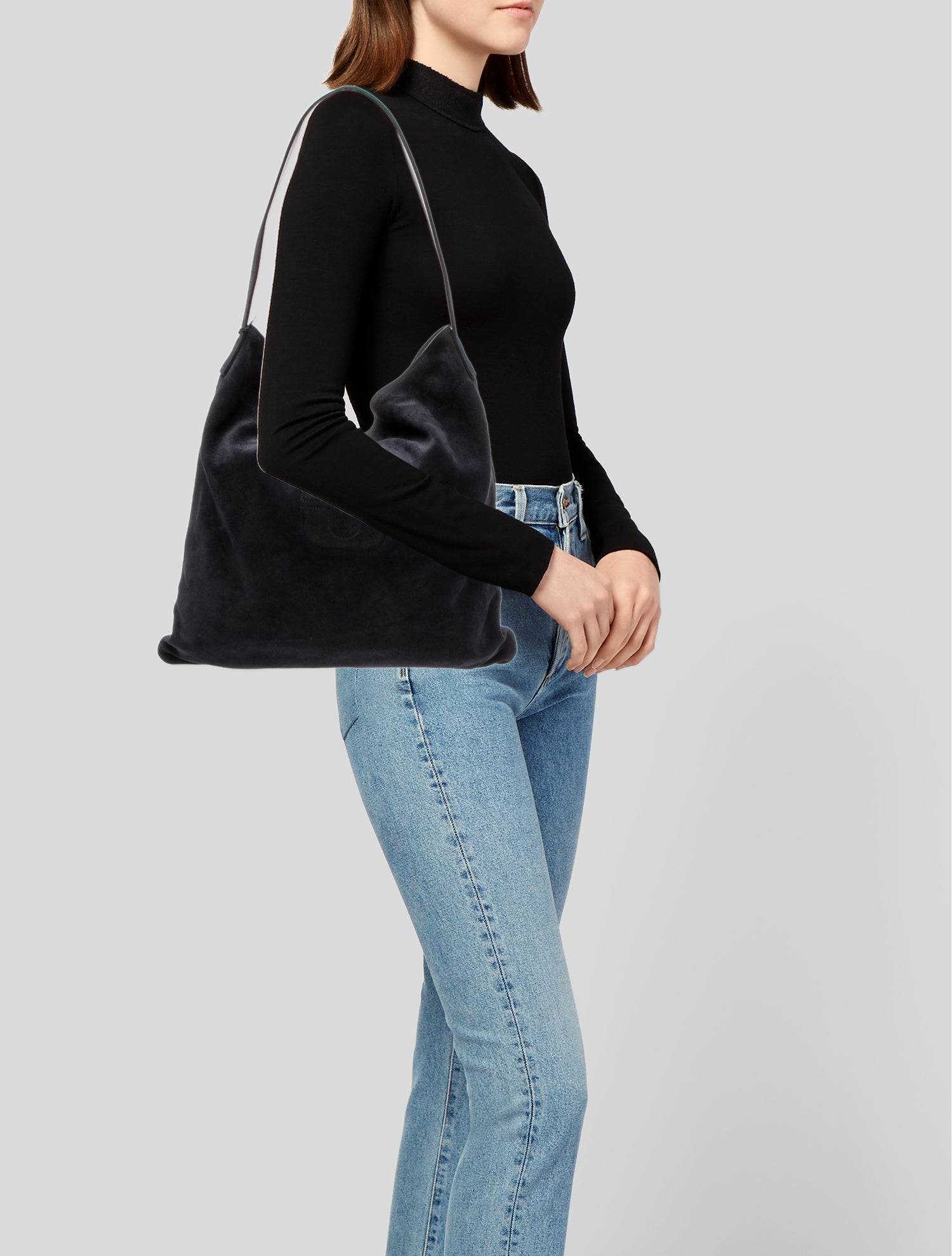 Gerard Darel Suede Shoulder Bag